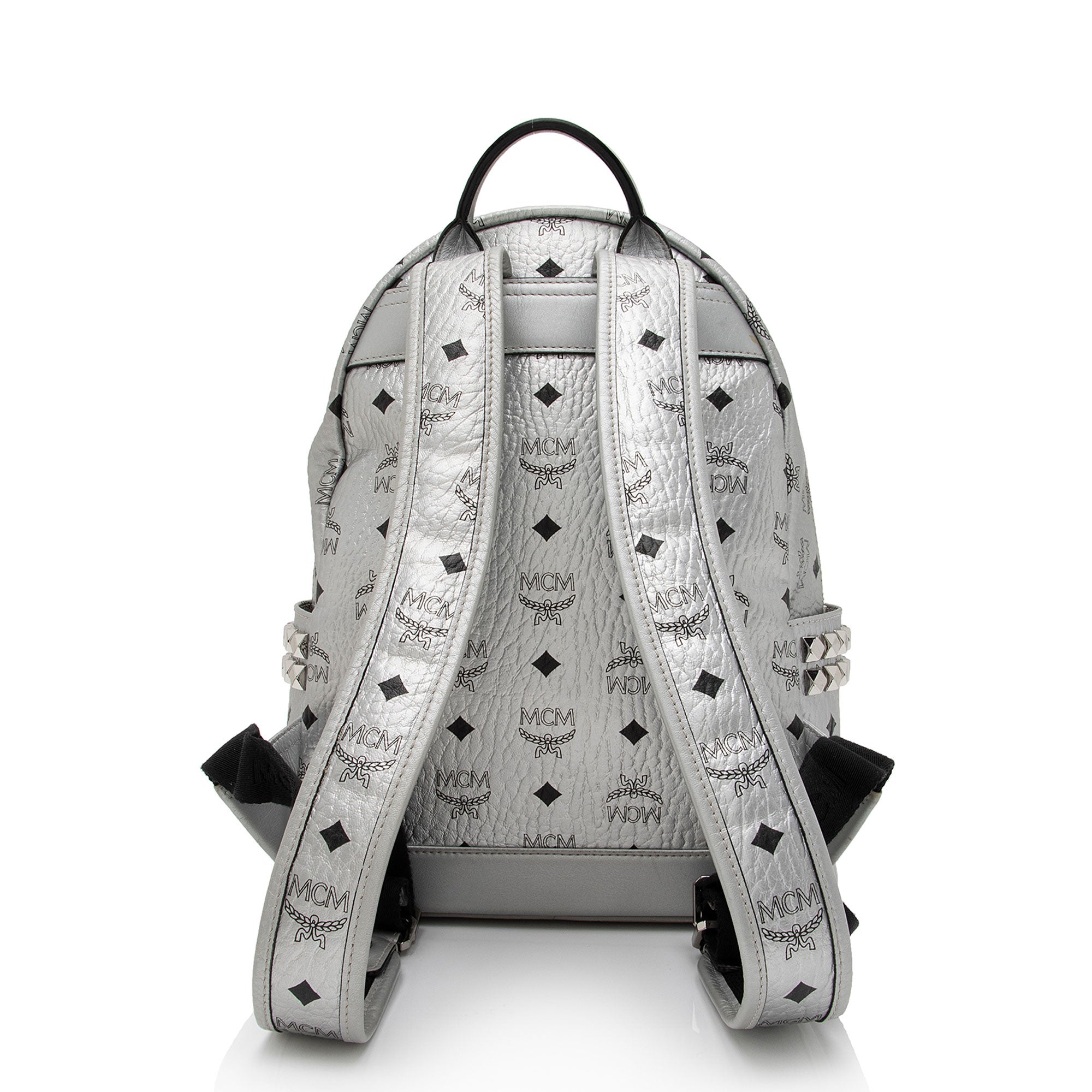 MCM Metallic Visetos Side Studs Stark Small Backpack (SHF-DddBd4)