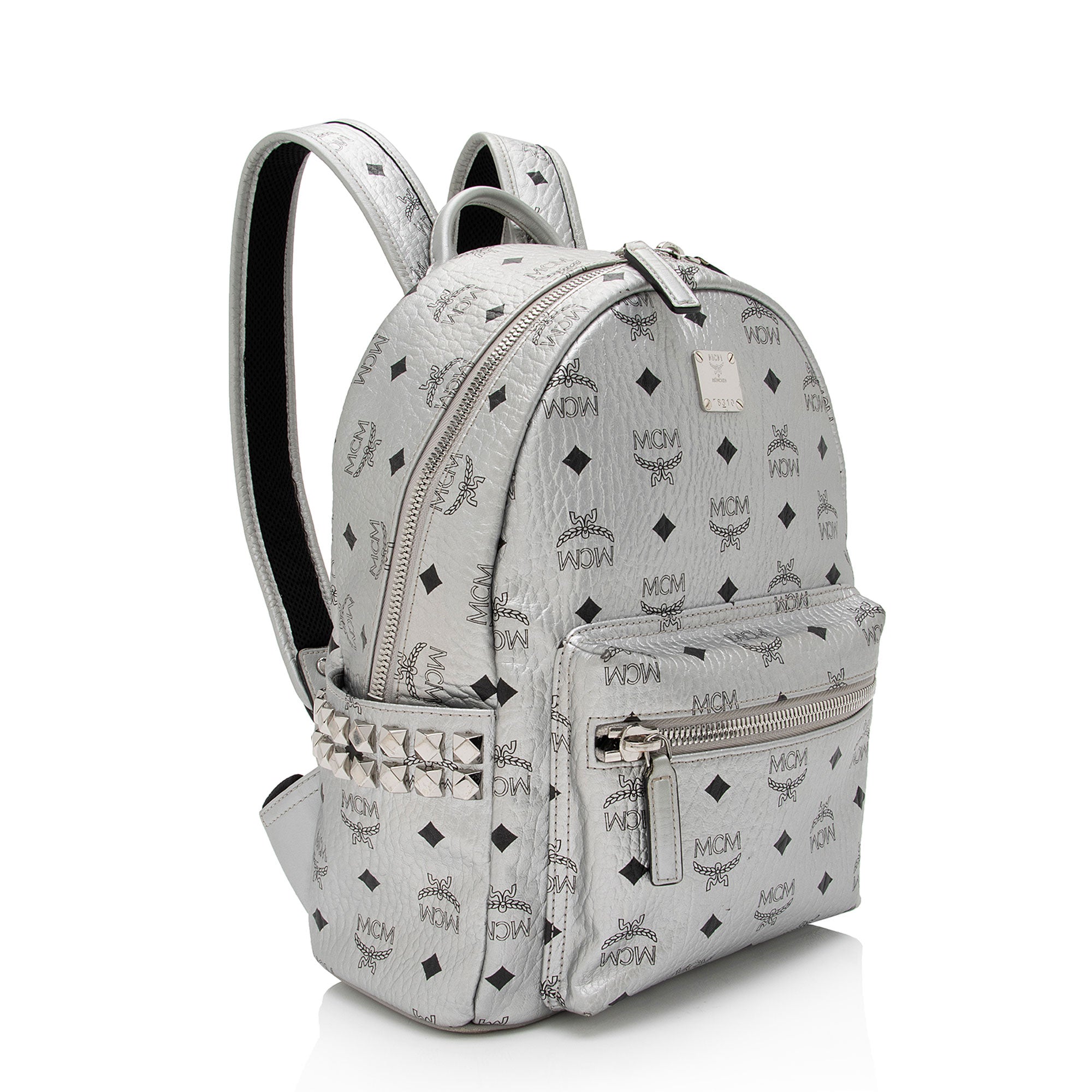MCM Metallic Visetos Side Studs Stark Small Backpack (SHF-DddBd4)