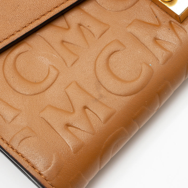 MCM Monogram Leather Patricia Wallet On Chain (SHF-J0LMAb)