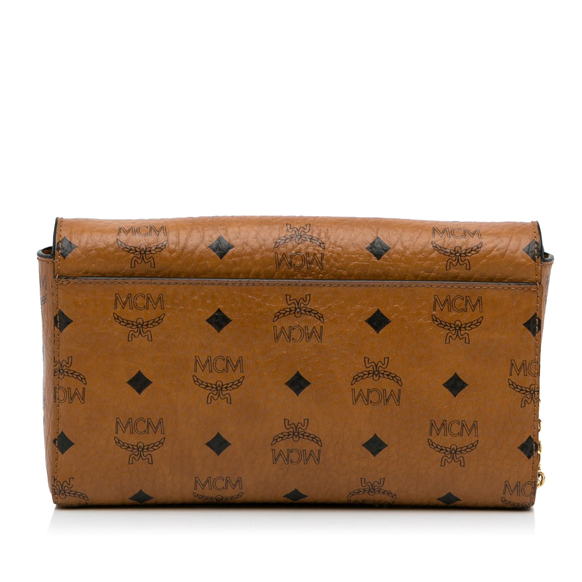 MCM Small Visetos Millie Flap Crossbody Bag (SHG-Ca8Bfw)