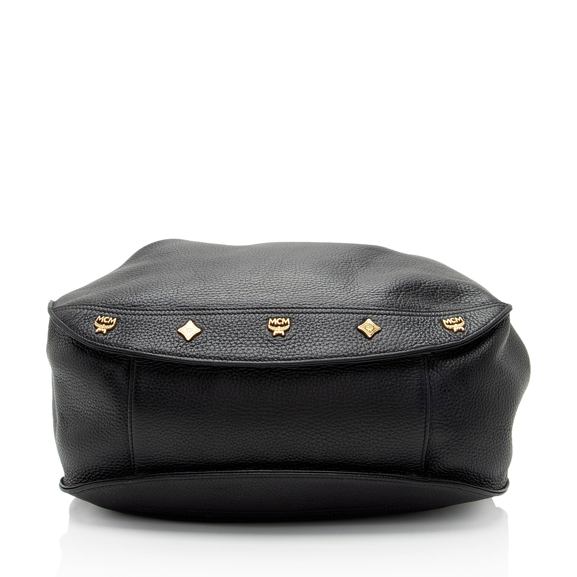 MCM Vintage Leather Charms Drawstring Shoulder Bag