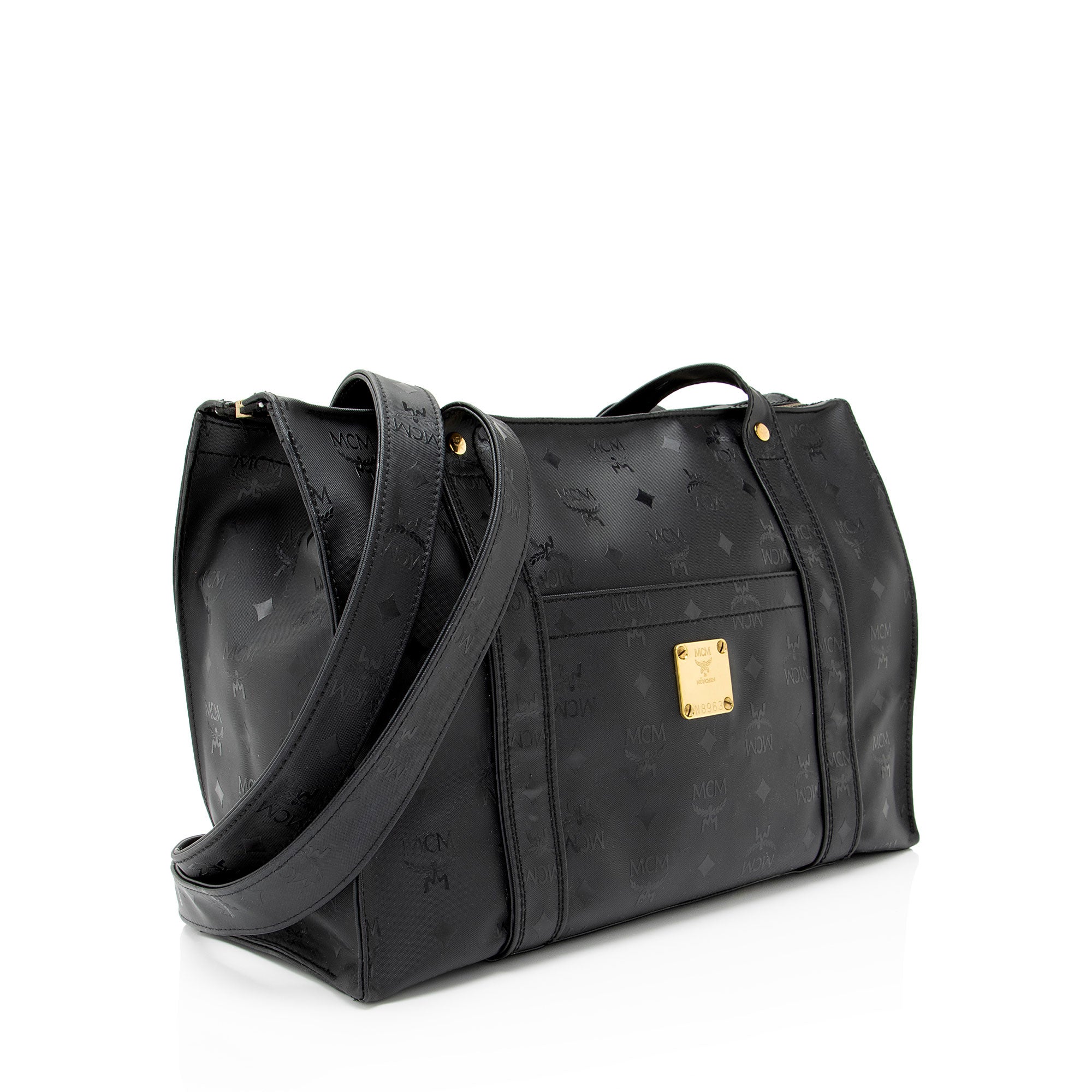 MCM Vintage Visetos Medium Shopper Tote