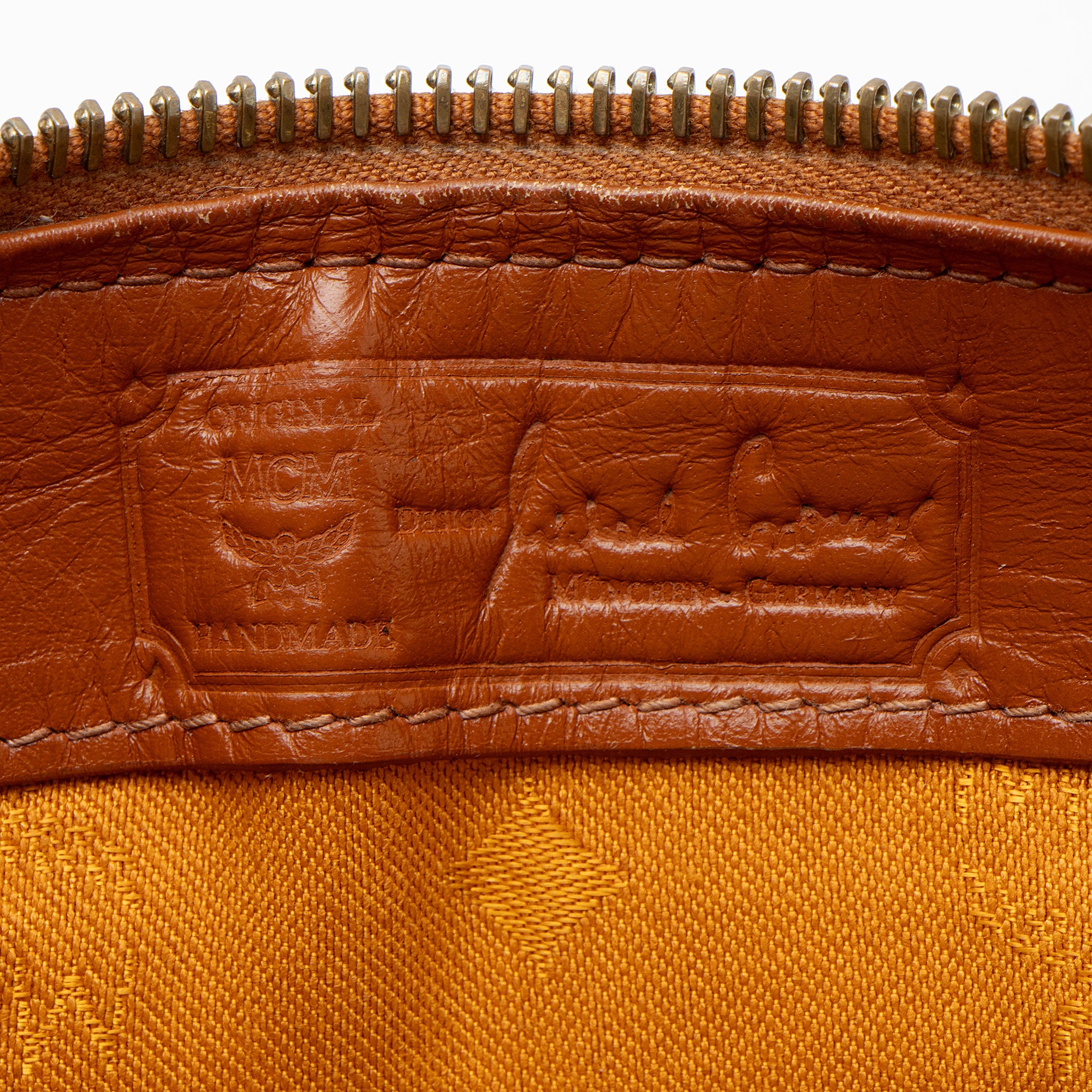 MCM Vintage Visetos Small Boston Bag