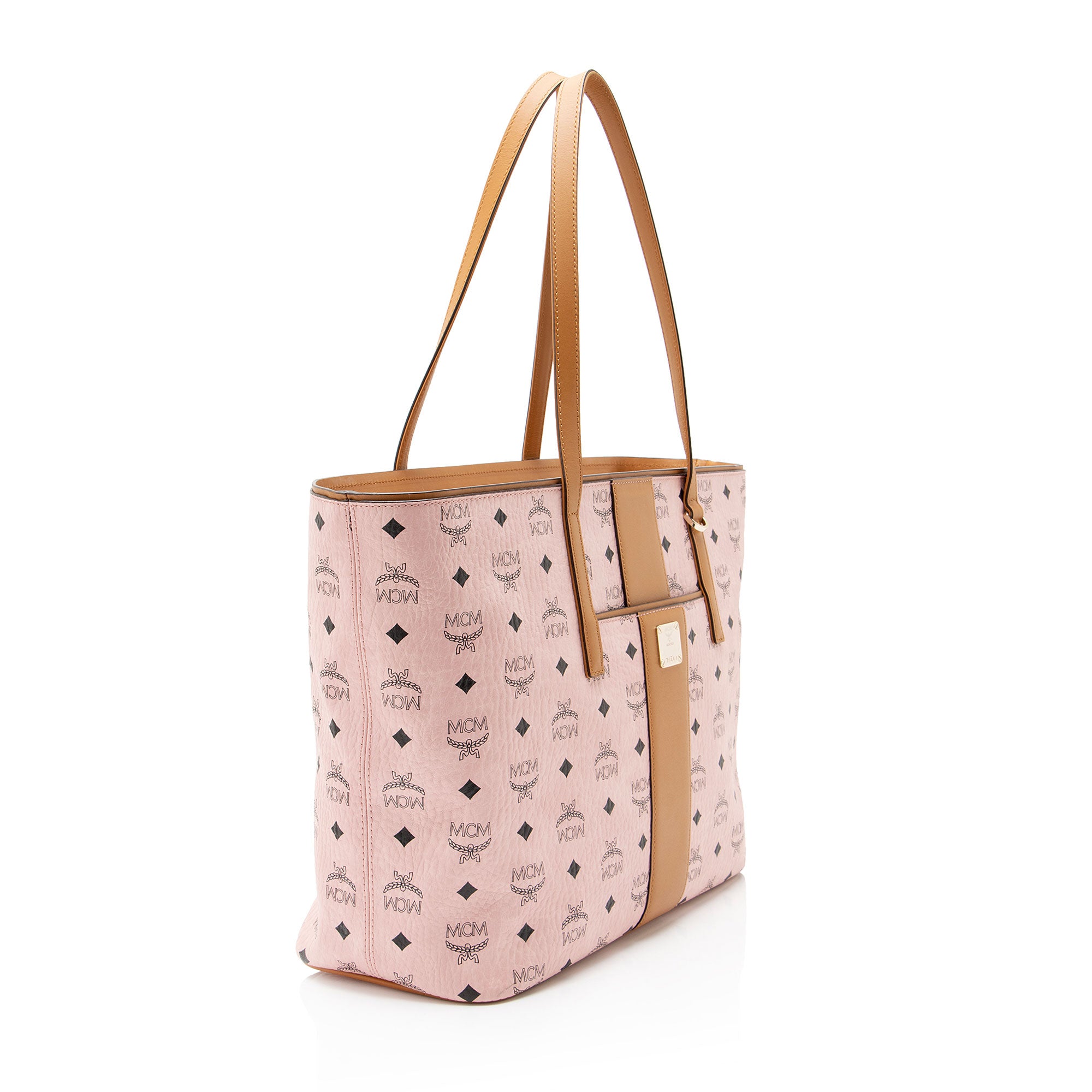 MCM Visetos Anya Medium Shopper Tote