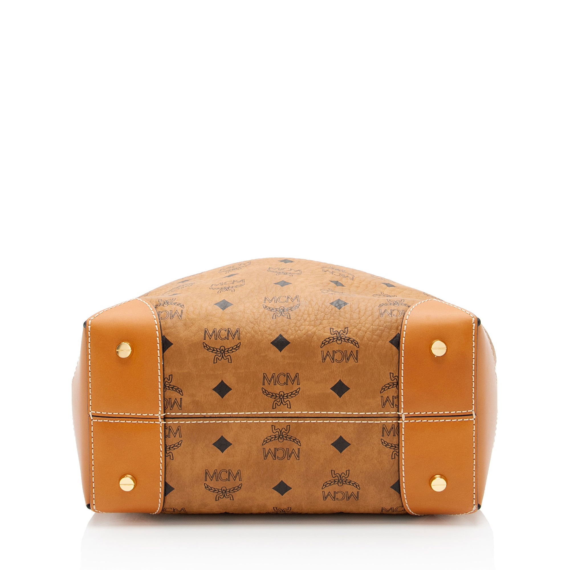 MCM Visetos Berlin Drawstring Bucket Bag (SHF-zLVIEz)