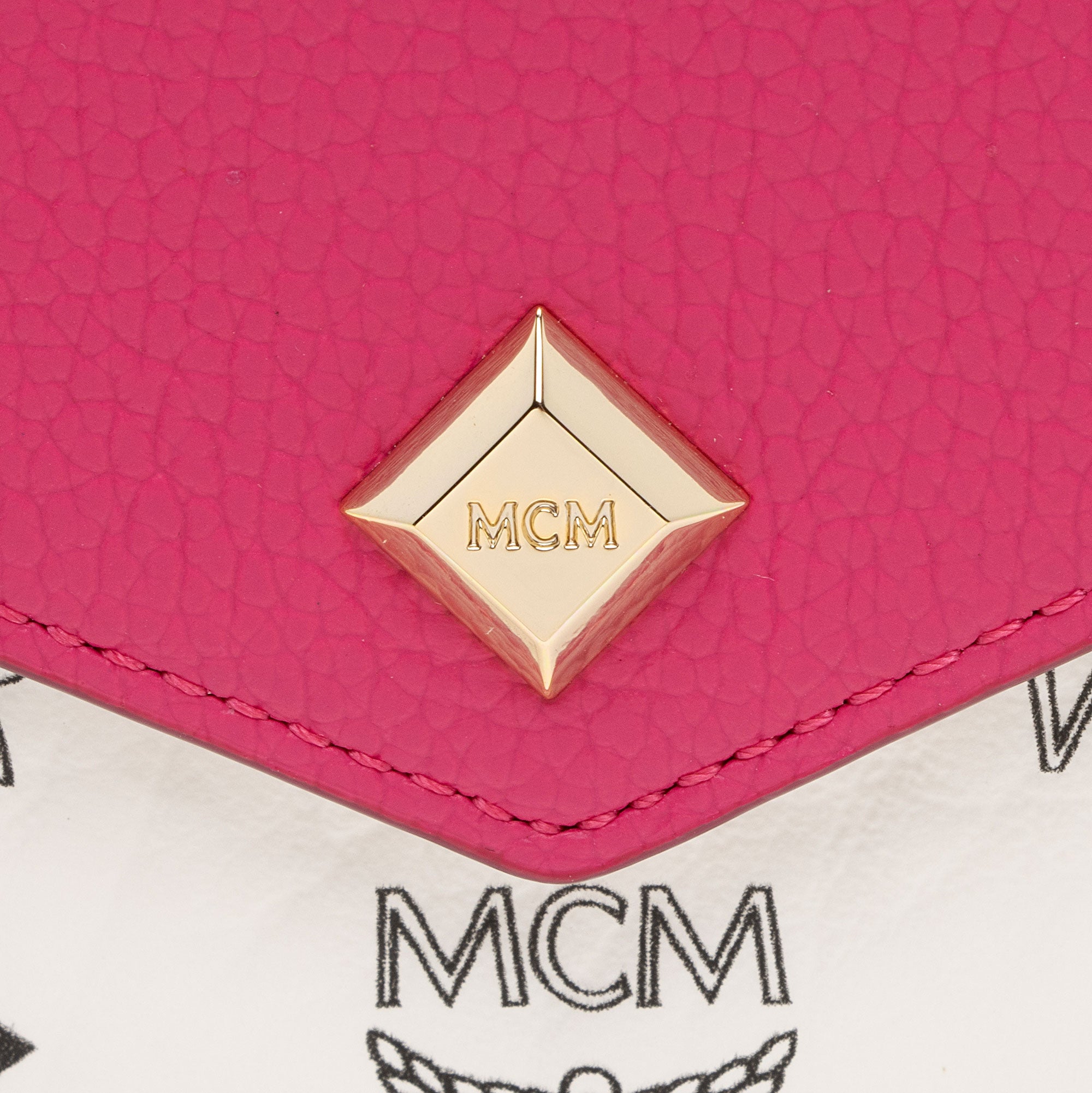 MCM Visetos Color Block Love Letter Wallet on Chain Bag (SHF-QLBVe2)