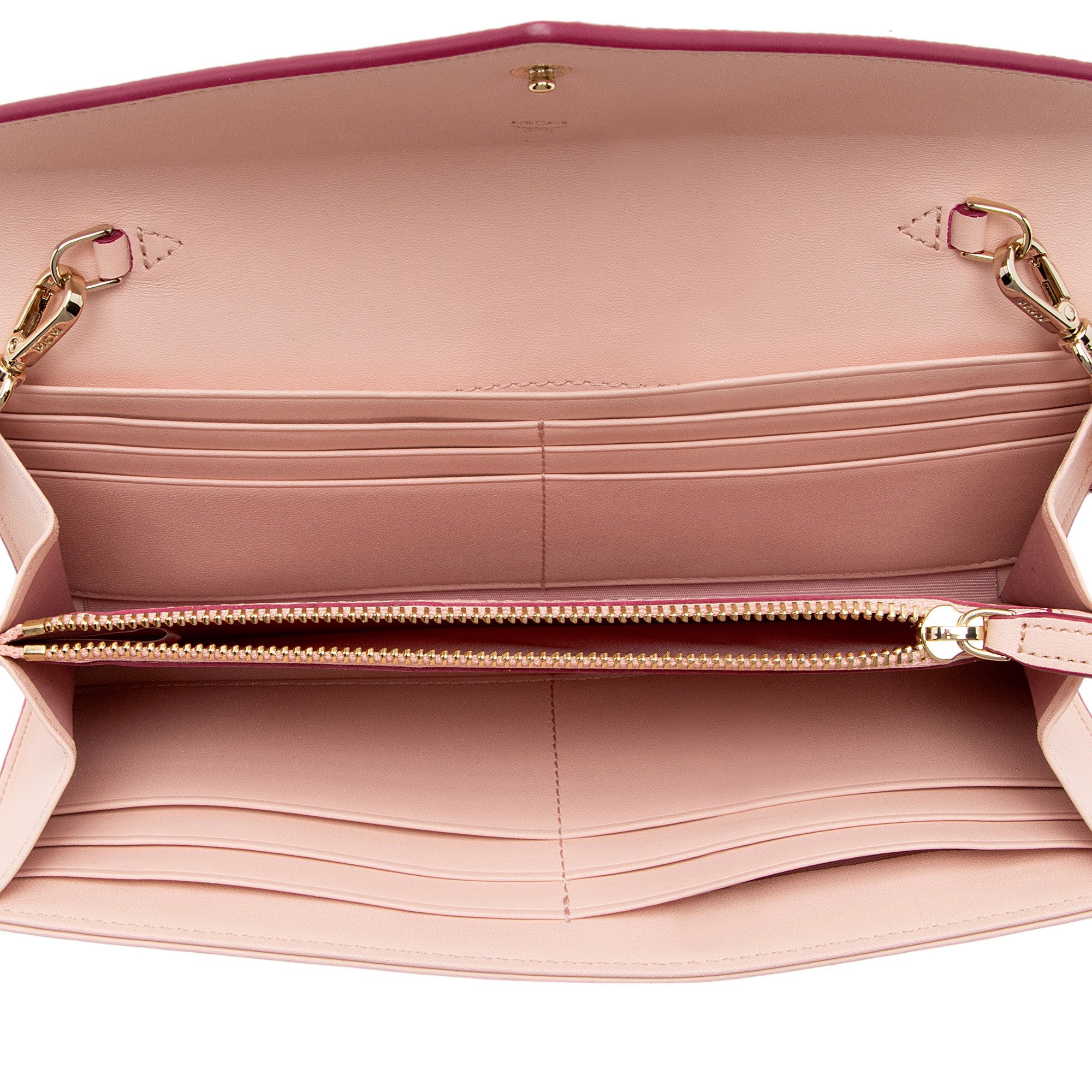 MCM Visetos Color Block Love Letter Wallet on Chain Bag (SHF-QLBVe2)