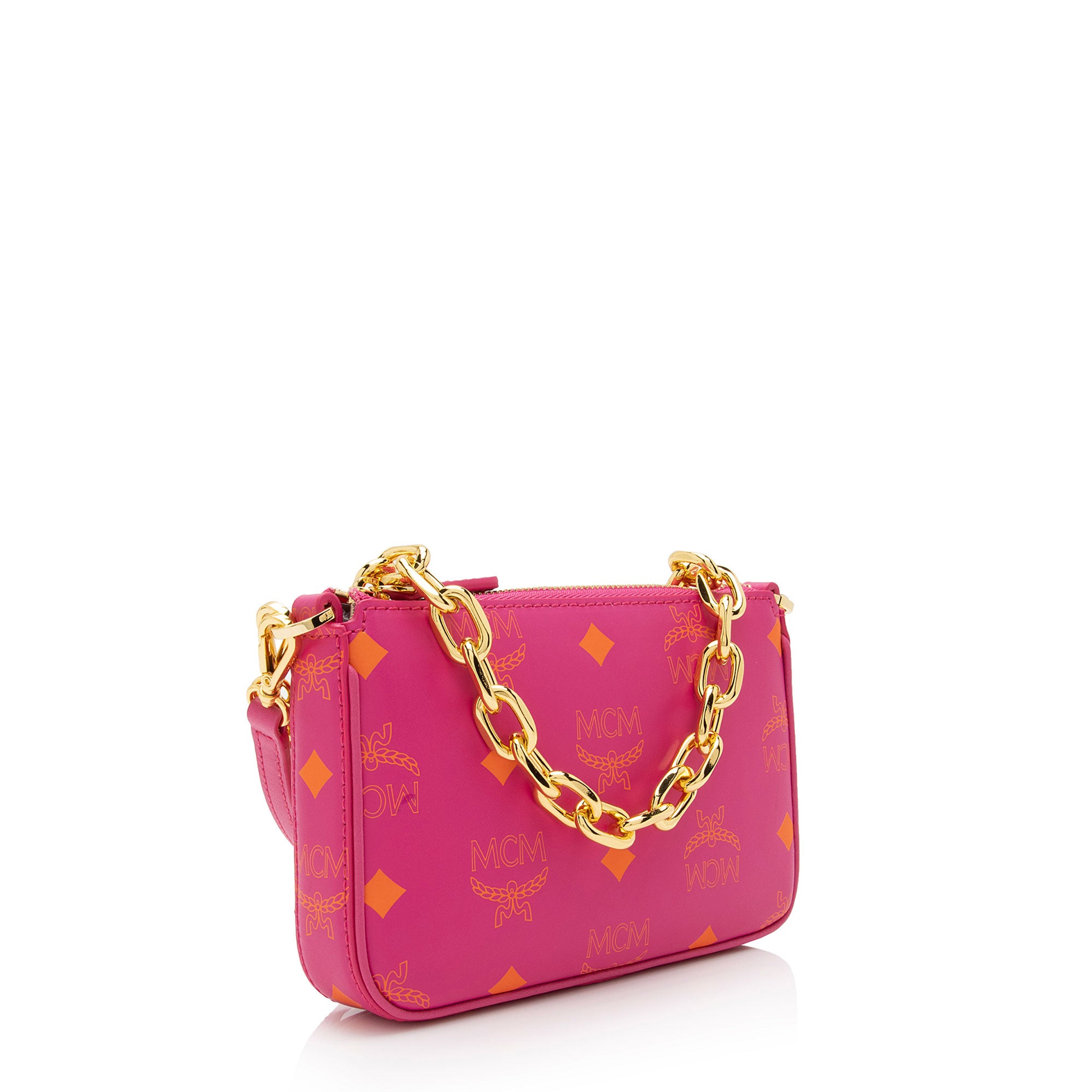 MCM Visetos Color Splash Chain Mini Crossbody (SHF-C9Mhcd)