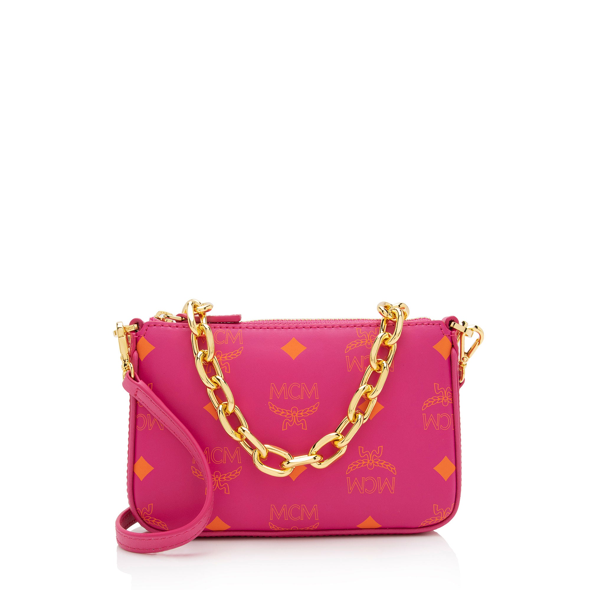 MCM Visetos Color Splash Chain Mini Crossbody (SHF-PDqTRr)