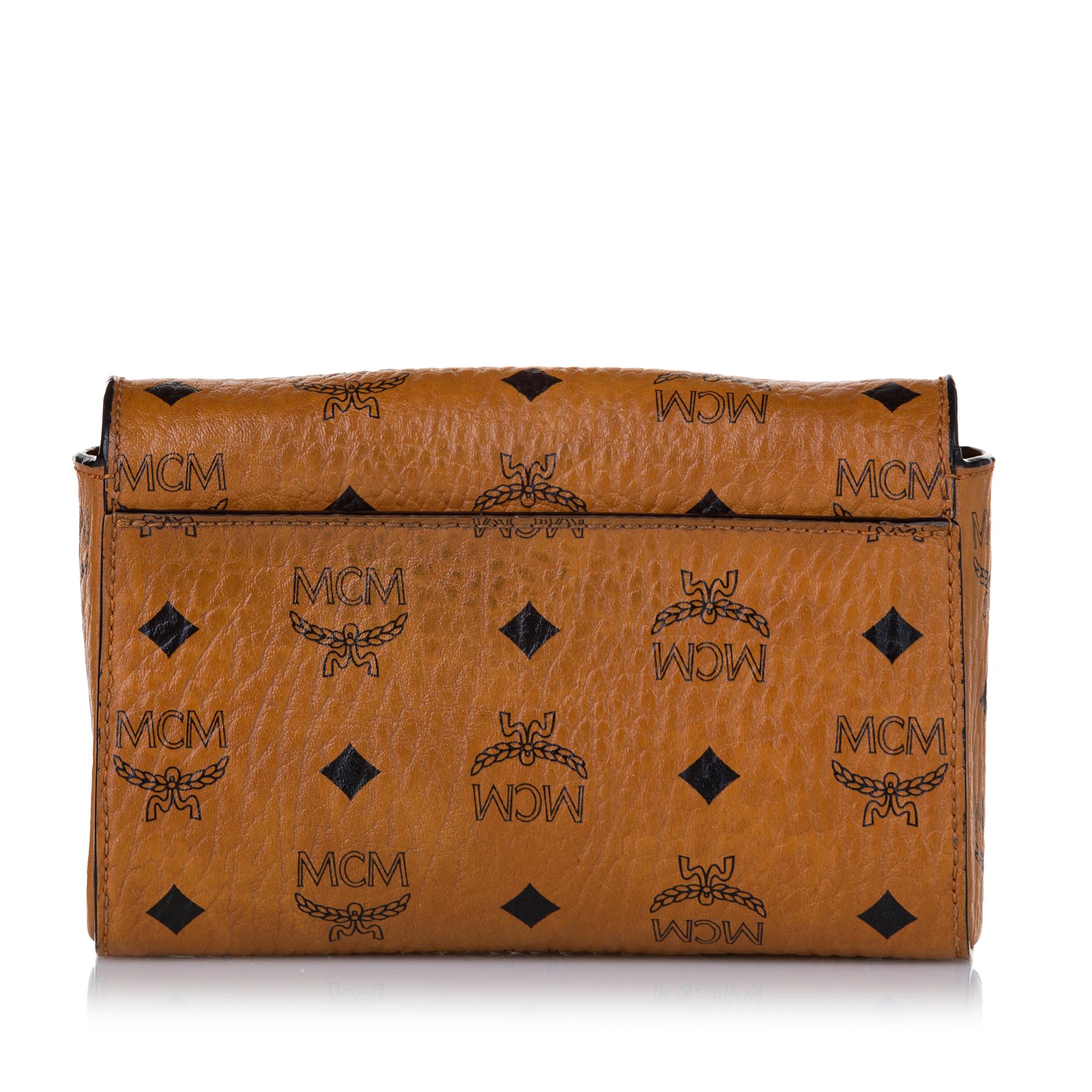 Millie Flap Crossbody Leather Handbag Mcm Millie Visetos Crossbody