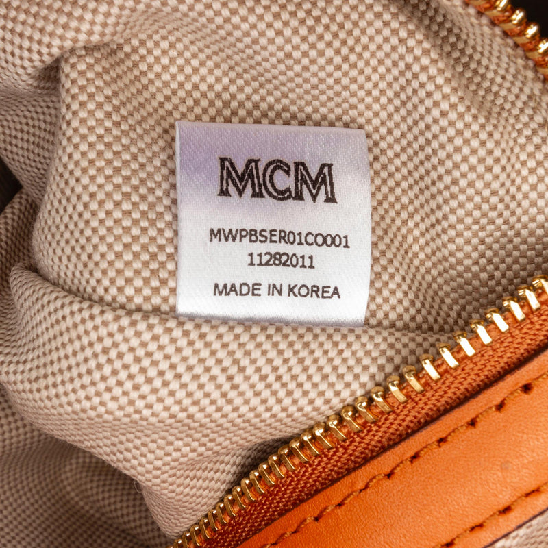 MCM Visetos Delmy Shopper Tote SHG uu36XT LuxeDH