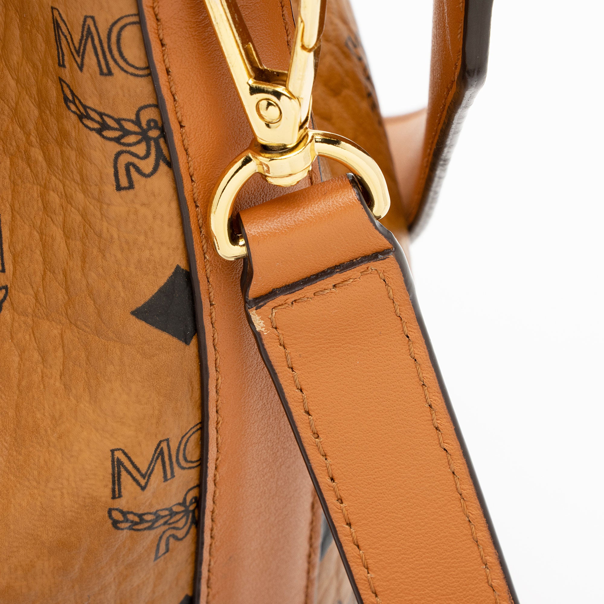MCM Visetos Dessau Drawstring Bucket Bag