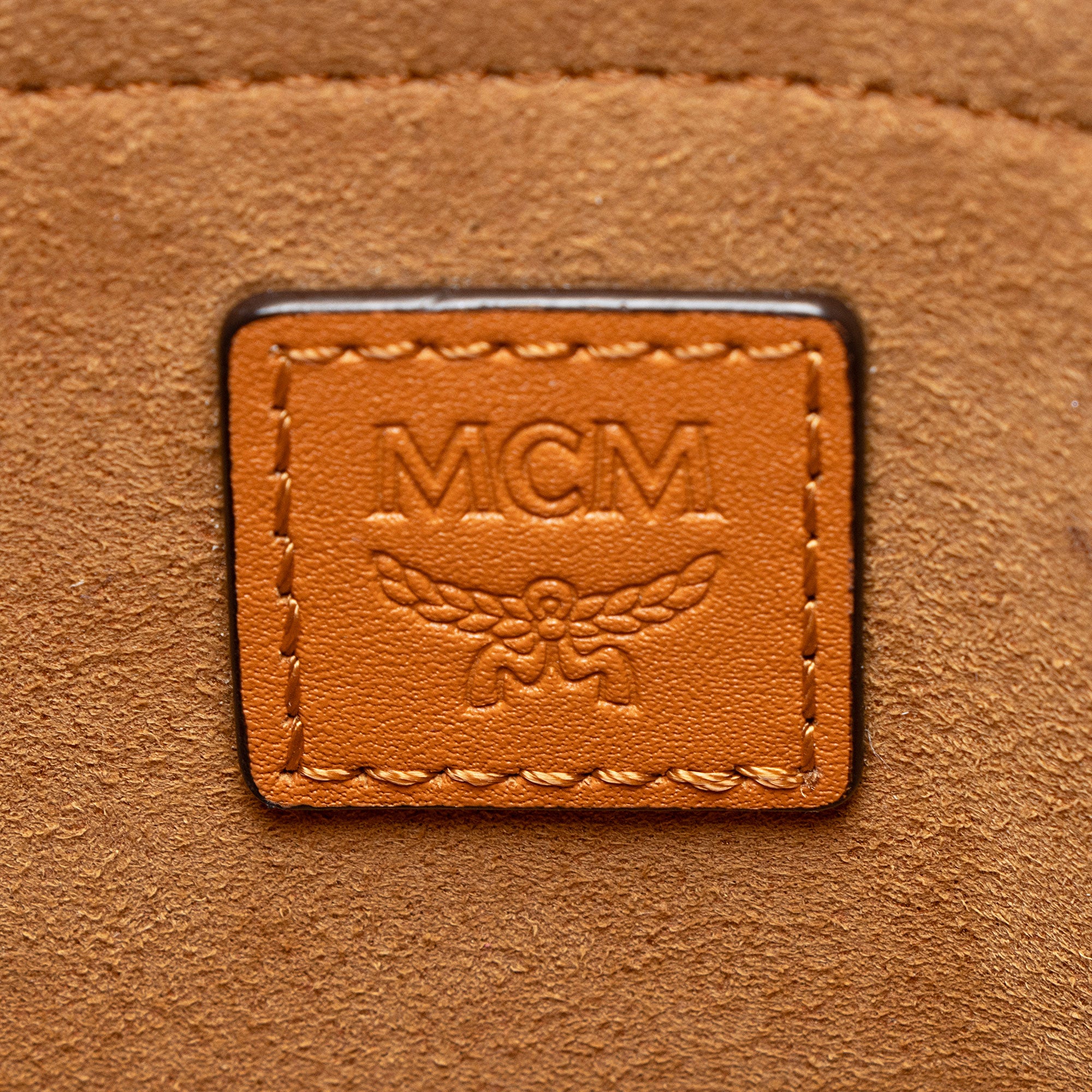 MCM Visetos Dessau Drawstring Bucket Bag