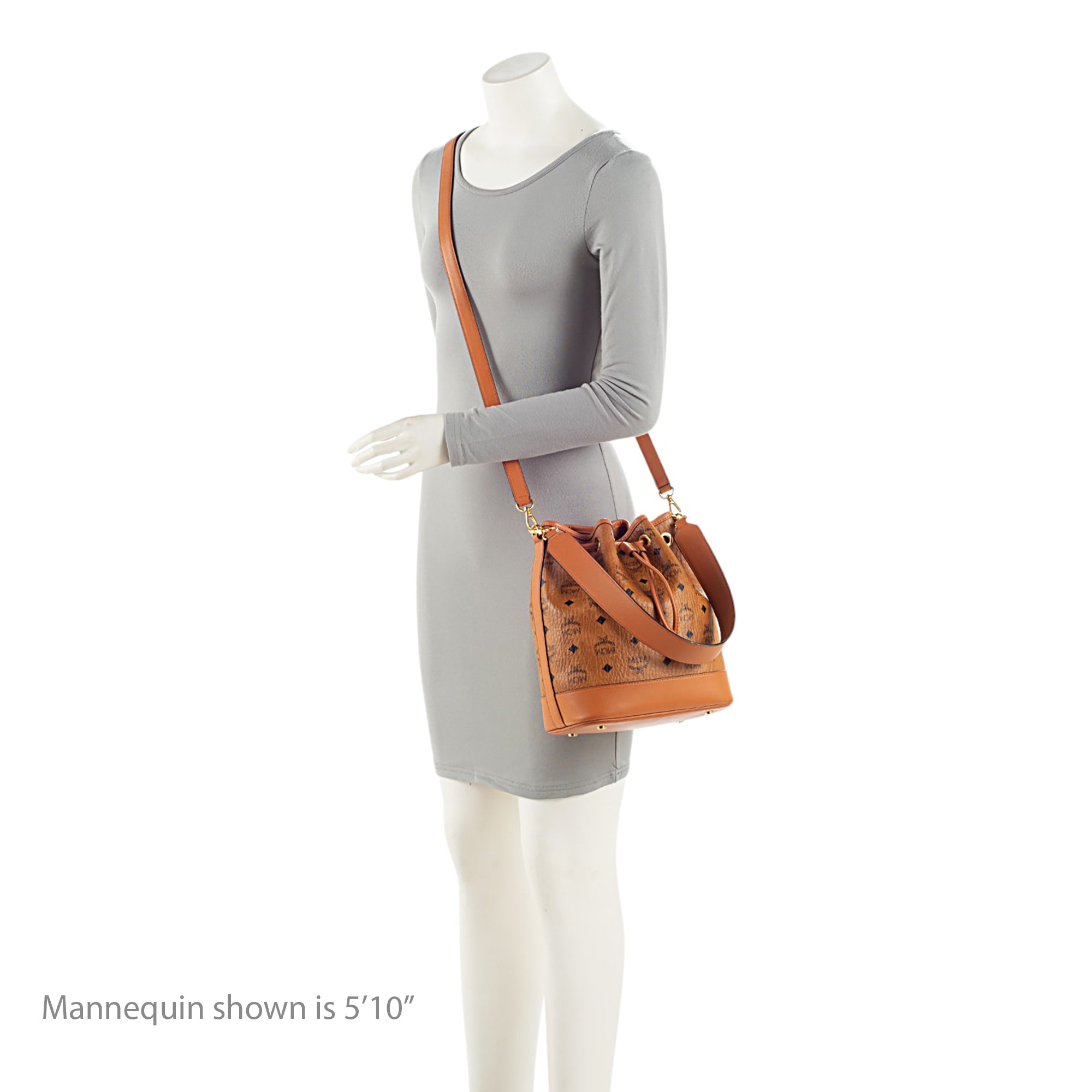 MCM Visetos Dessau Drawstring Bucket Bag