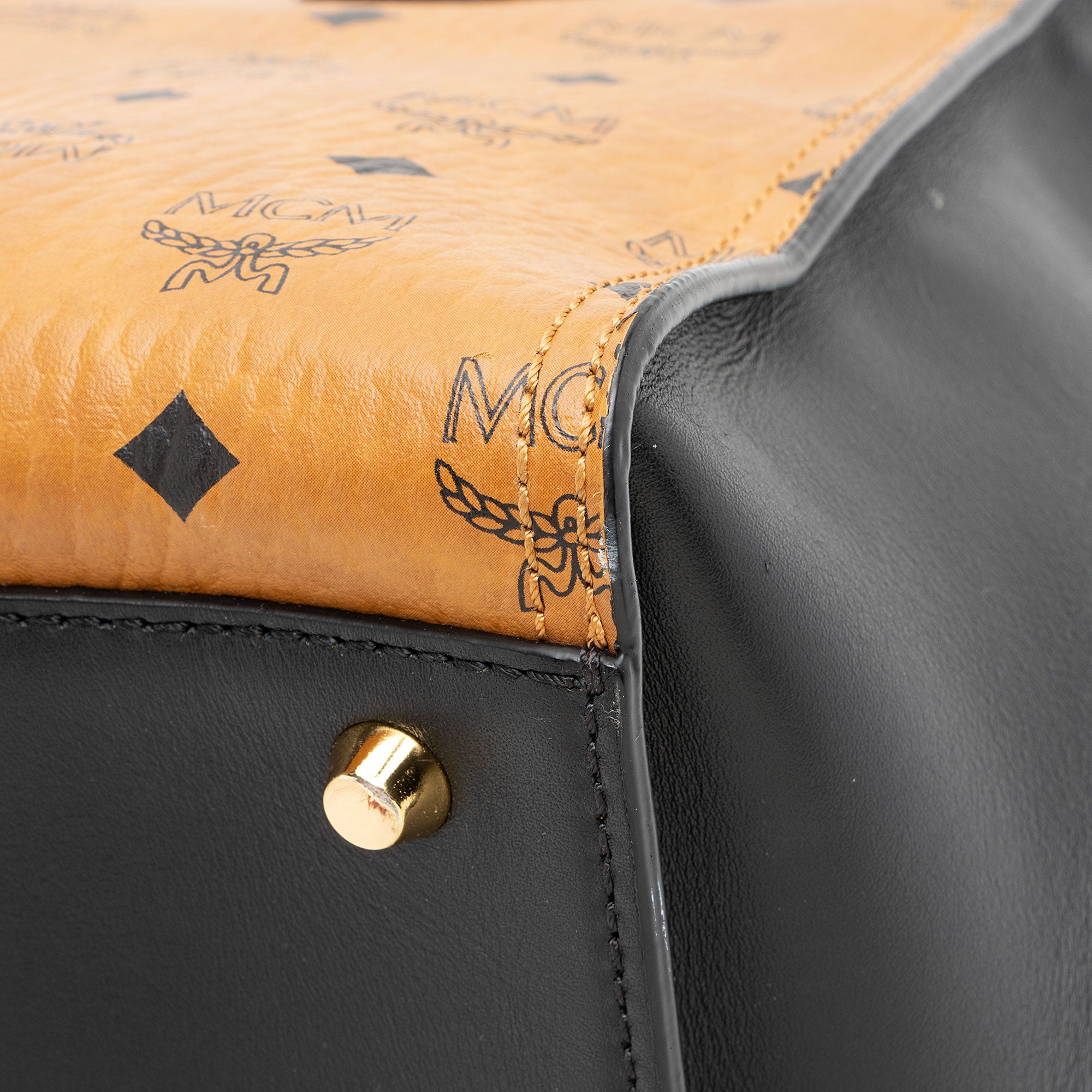 MCM Visetos Double Zip Kathy Tote