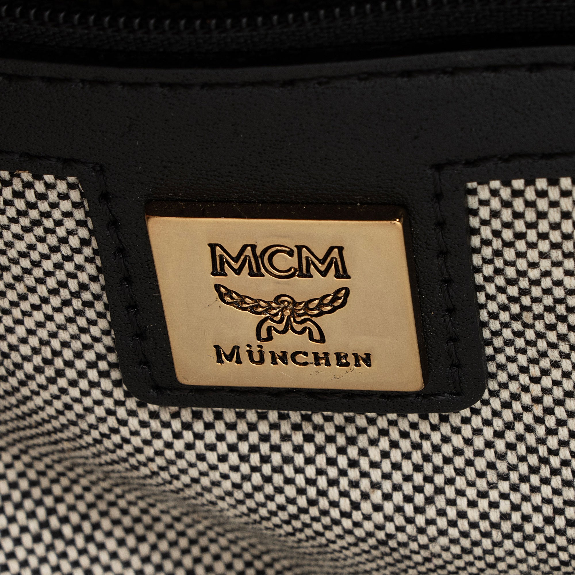 MCM Visetos Double Zip Kathy Tote
