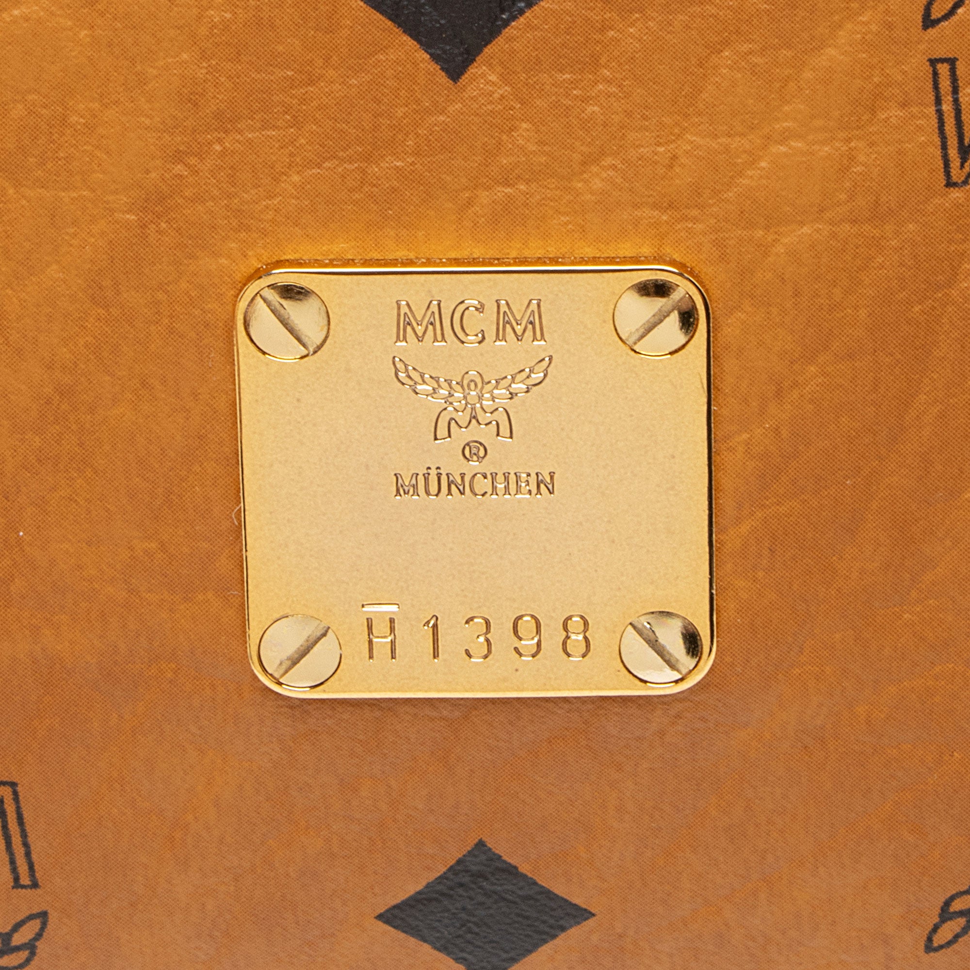 MCM Visetos Double Zip Kathy Tote