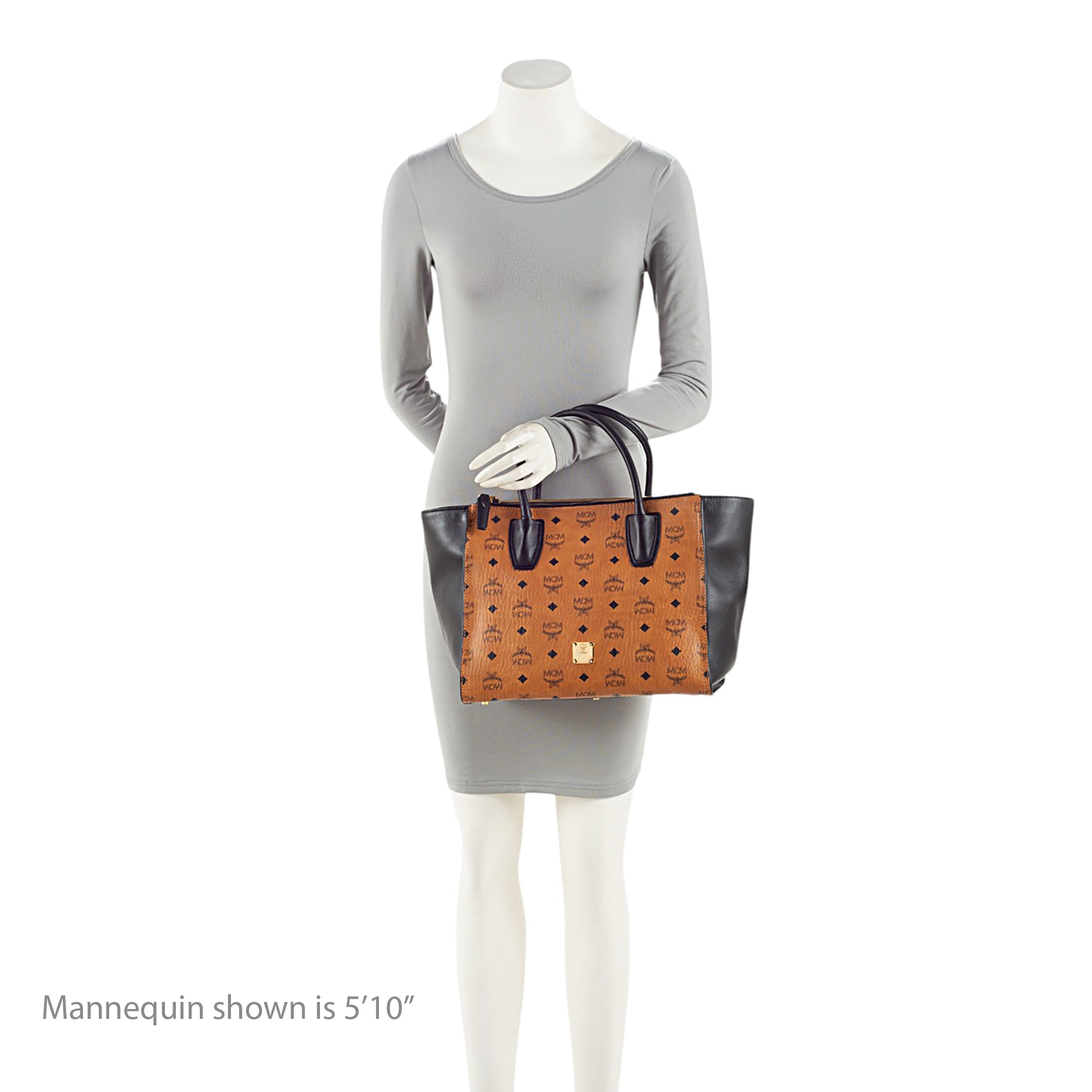 MCM Visetos Double Zip Kathy Tote