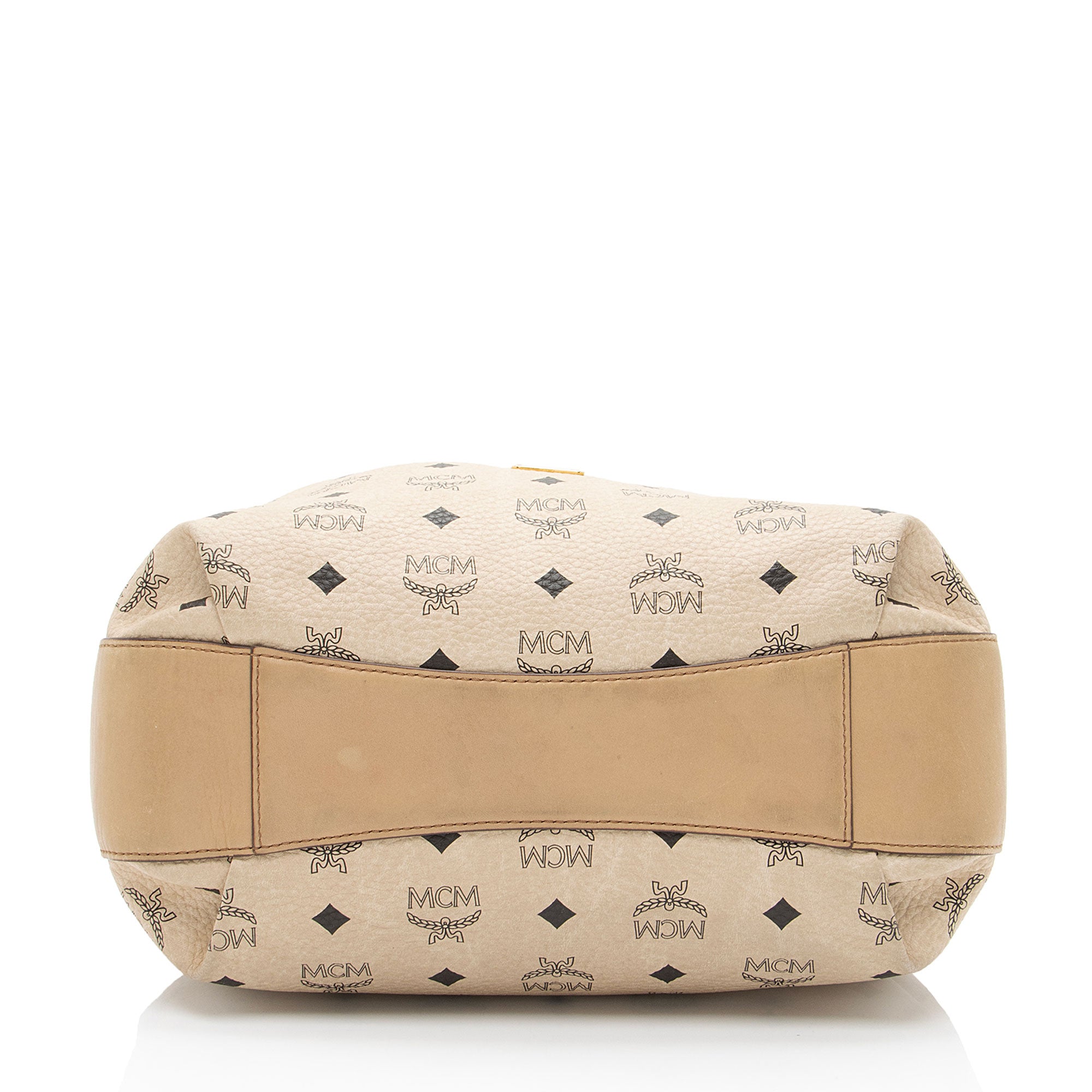 MCM Visetos Drawstring Small Shopper Tote