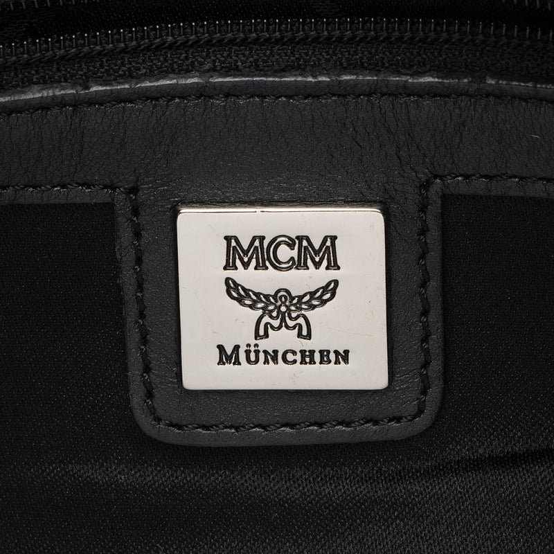 MCM Visetos Essential Barrel Bag Black 717335
