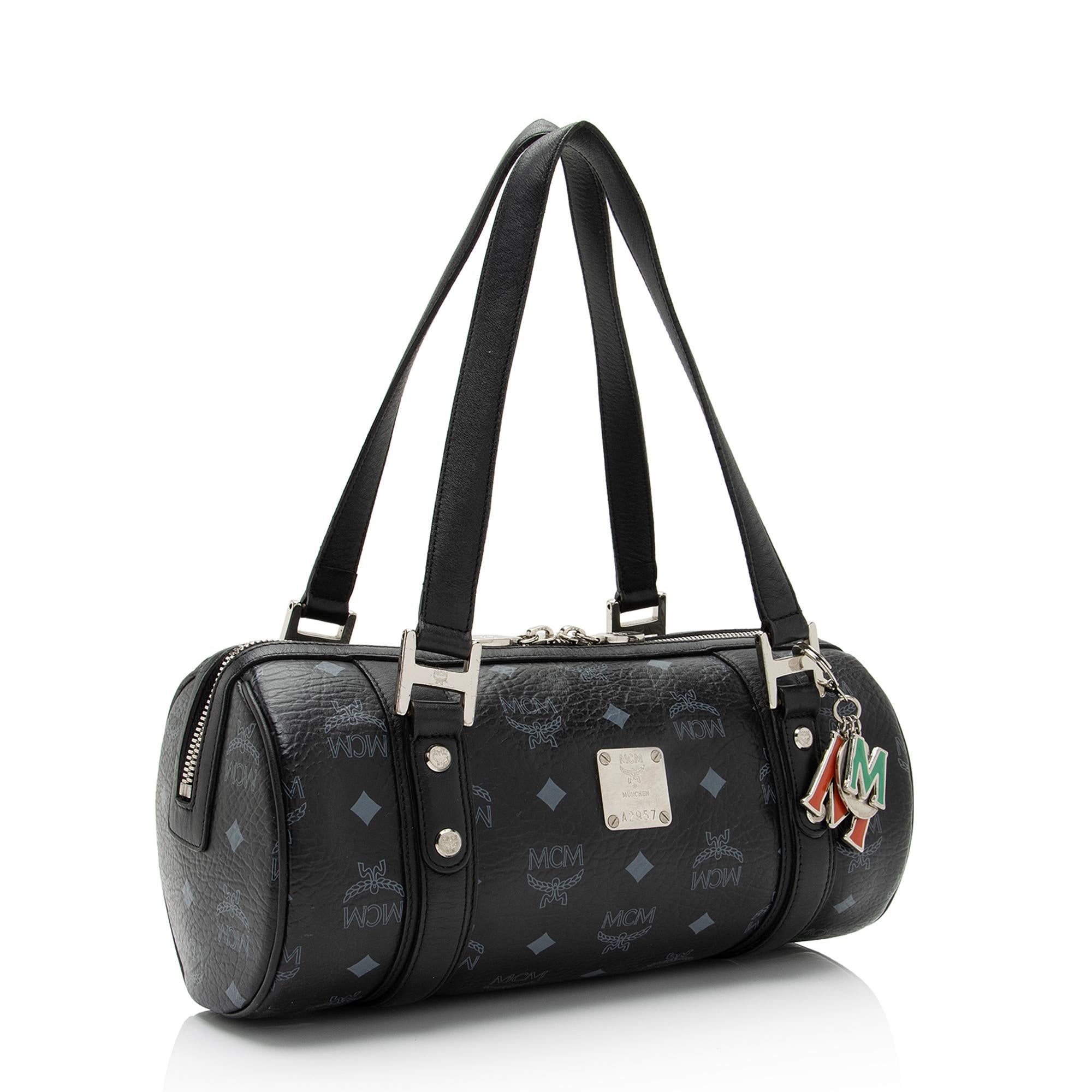 MCM Visetos Essential Barrel Bag (SHF-zQniXB)