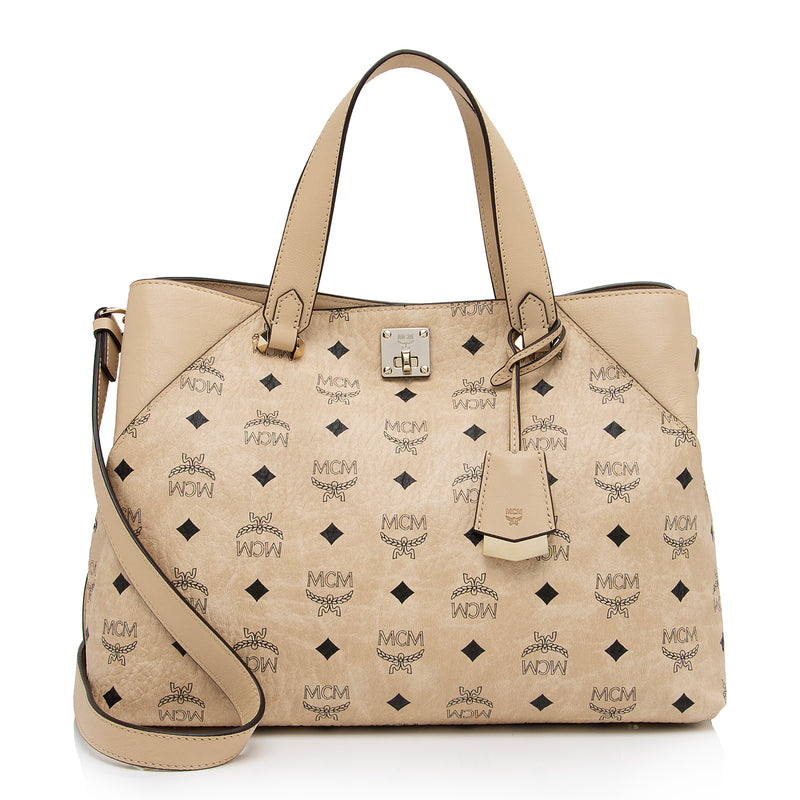 MCM Visetos Essential Medium Tote SHF 7iqo2E LuxeDH