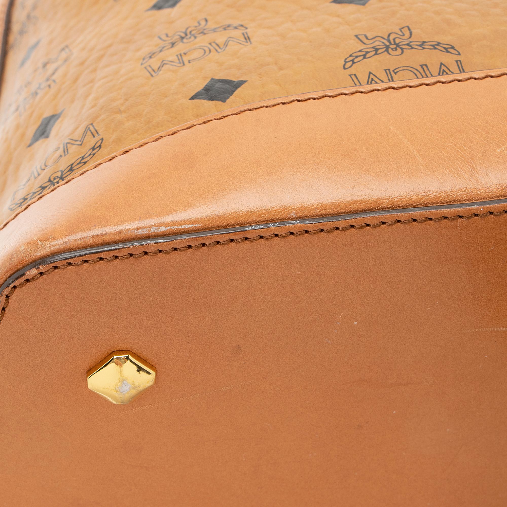 MCM Visetos Heritage Bowler Medium Satchel (SHF-22285)