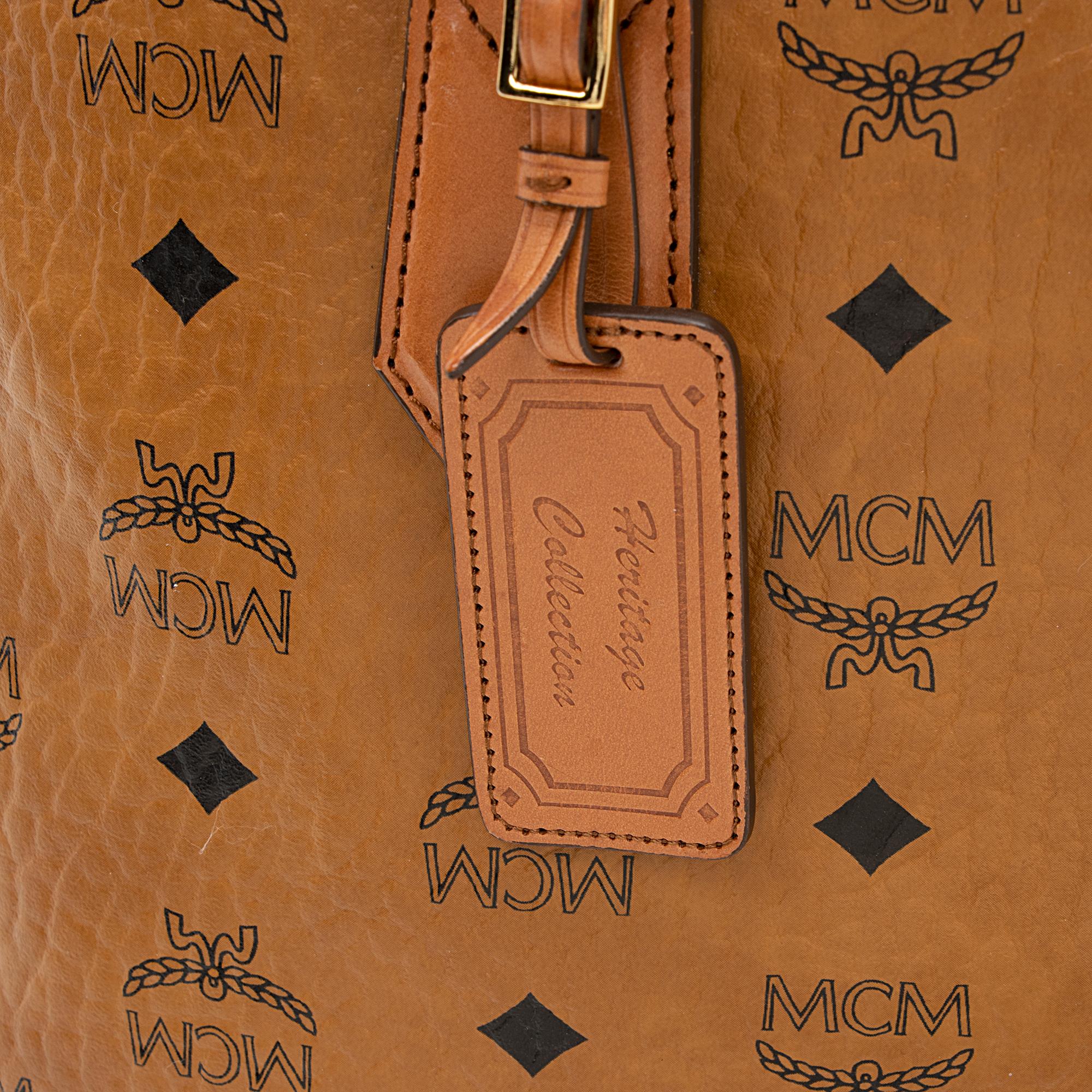 MCM Visetos Heritage Bowler Medium Satchel (SHF-22285)