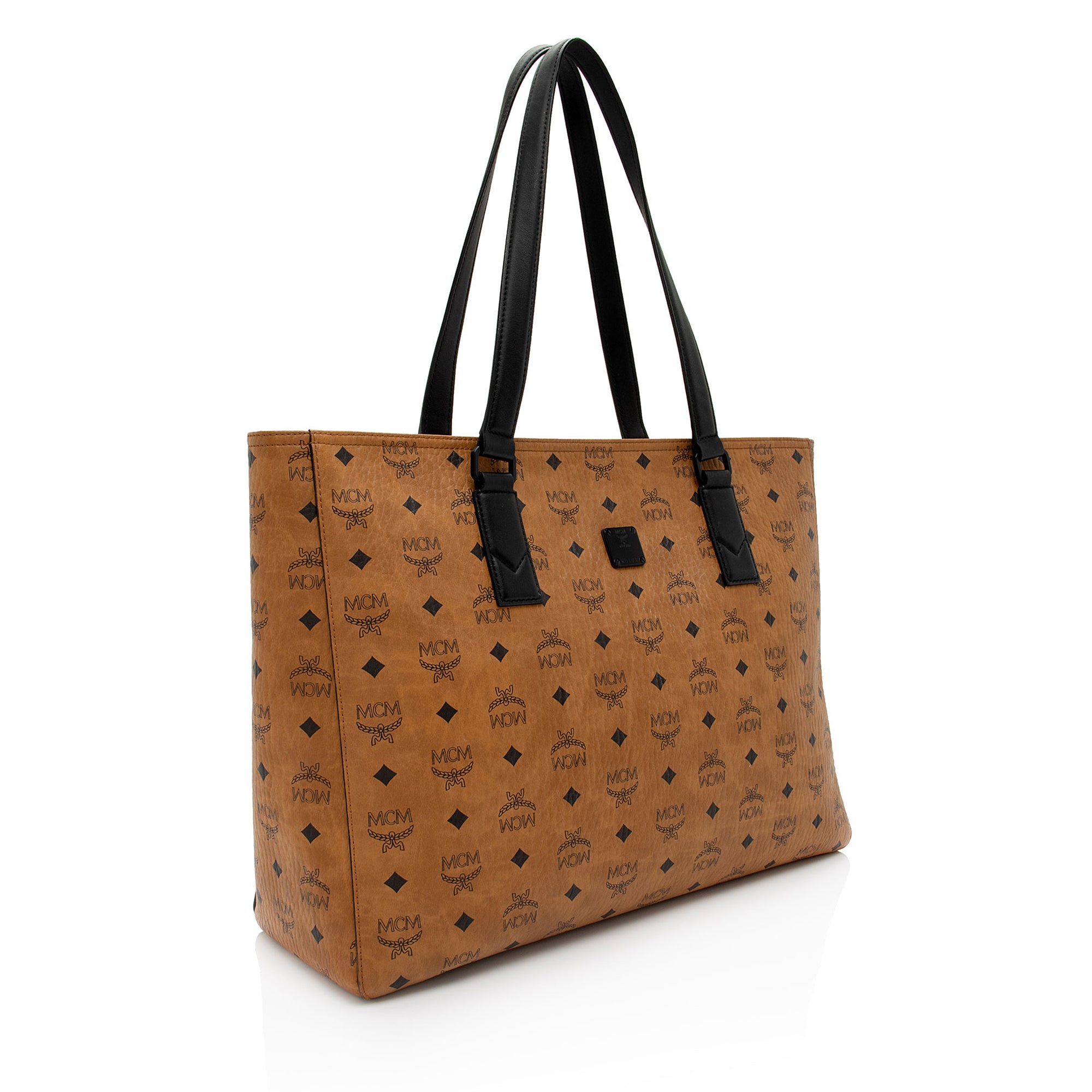 MCM Visetos Klassik Large Shopper Tote (SHF-ZdVOtR)