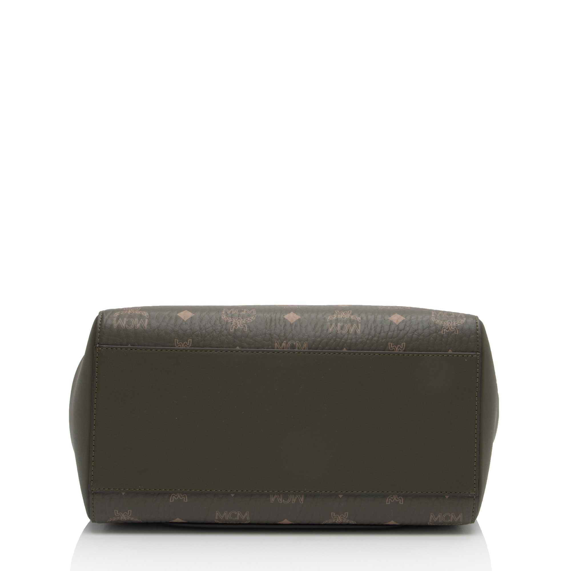 MCM Visetos Leather Aren Medium Hobo (SHF-fneffR)