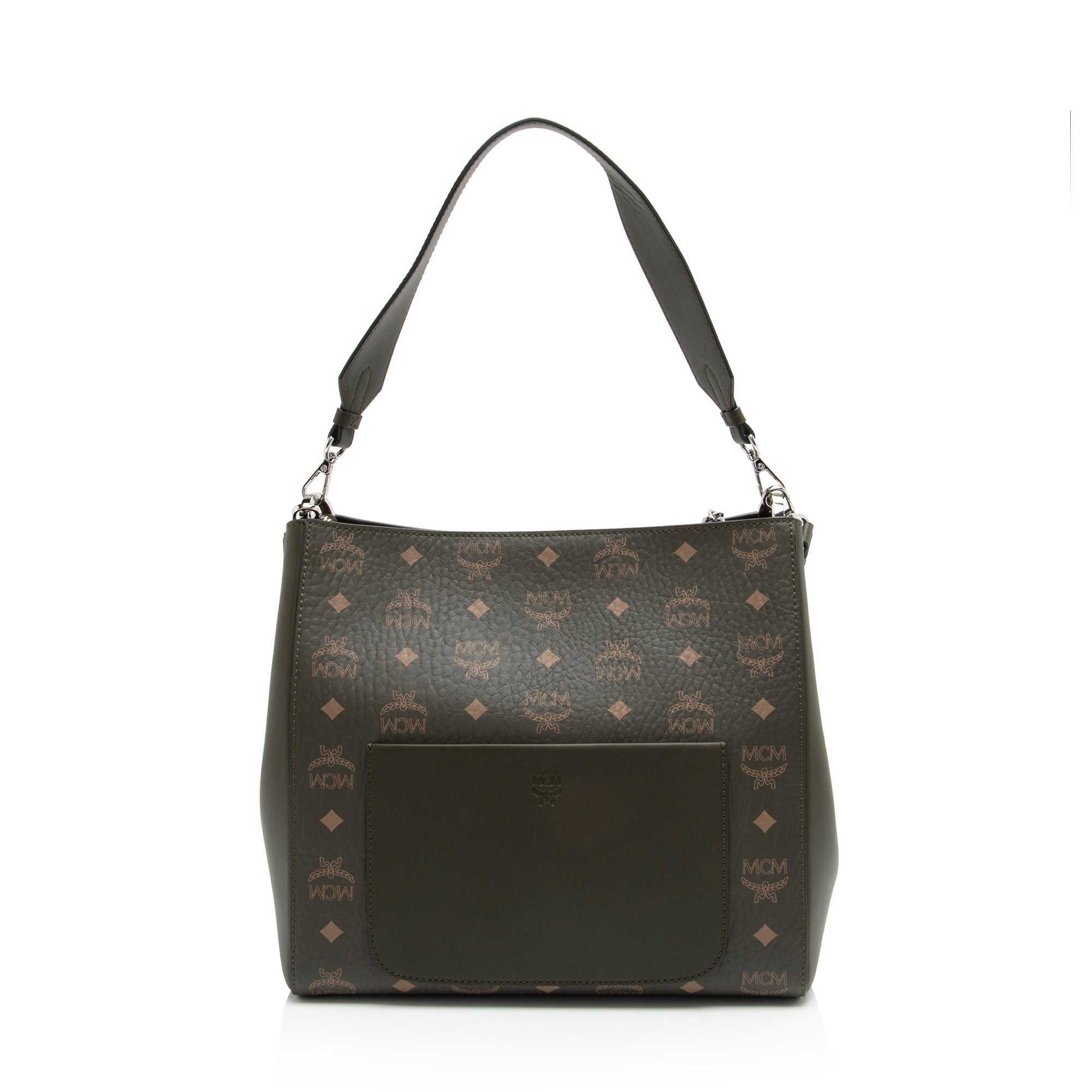 Mcm Aren Mcm Shopping Bag Schwarz MCM Visetos Leather Aren Medium