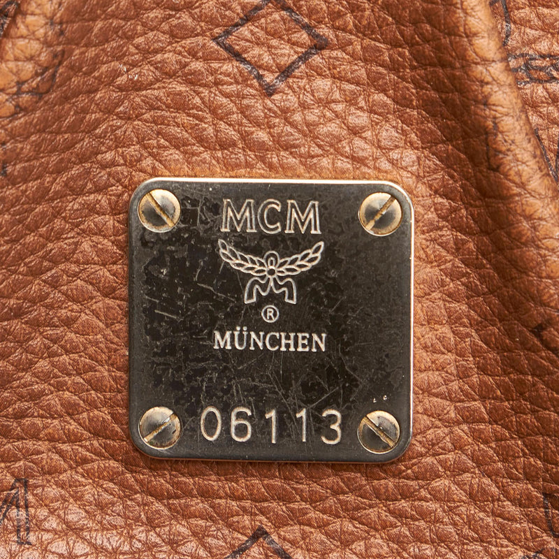 MCM Visetos Leather Baguette (SHG-27638)