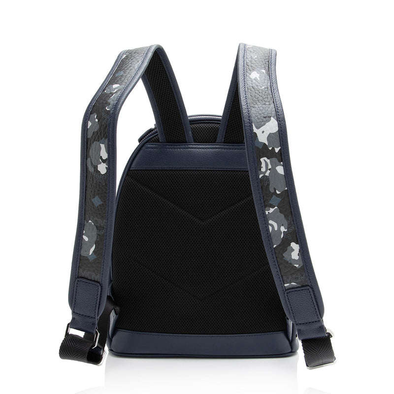 MCM Visetos Leather Camo Floral Stark Backpack (SHF-23661)