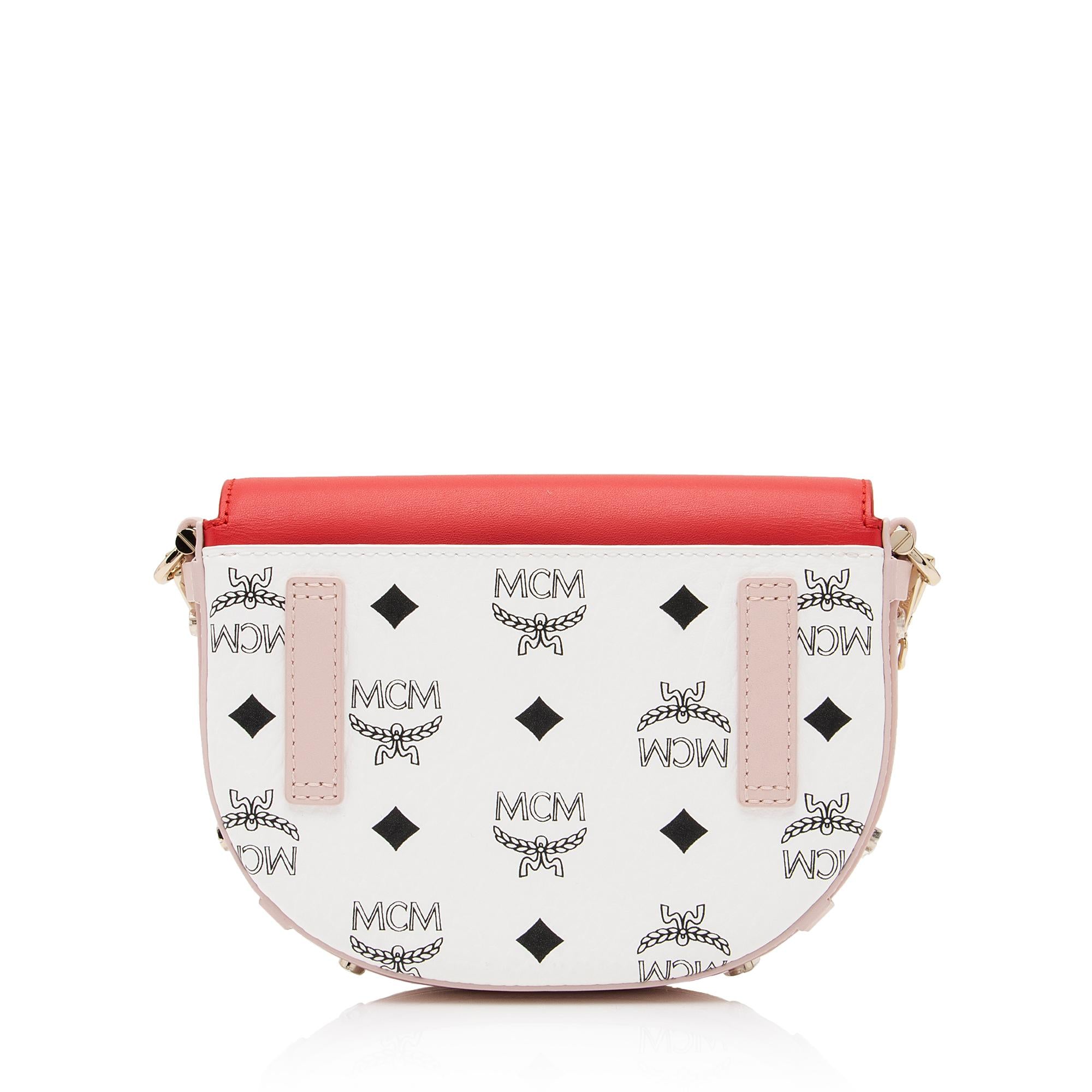 MCM Visetos Leather Colorblock Patricia Mini Shoulder Bag (SHF-BE0Bfb)