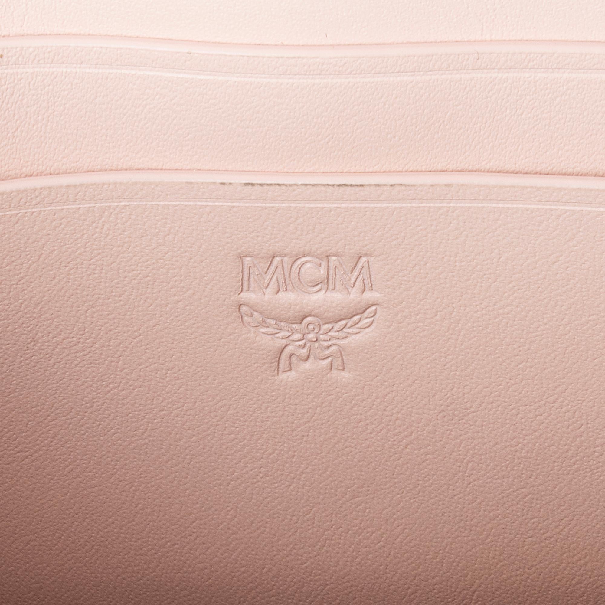 MCM Visetos Leather Colorblock Patricia Mini Shoulder Bag (SHF-BE0Bfb)