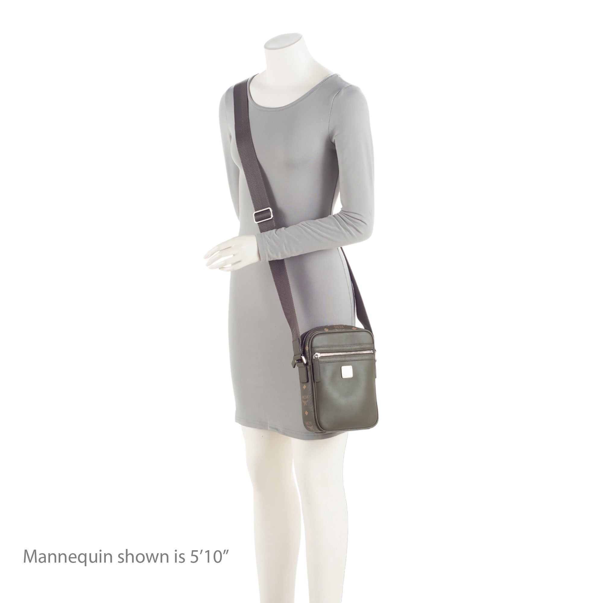 MCM Visetos Leather Klassik Mini Crossbody (SHF-tDlSG4)