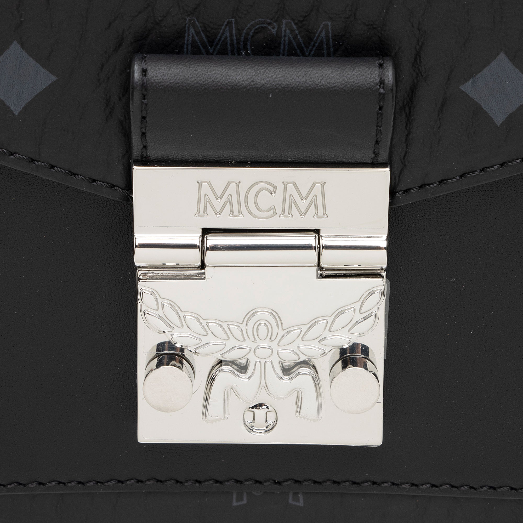 MCM Visetos Leather Millie Small Crossbody Bag (SHF-nDHdsr)