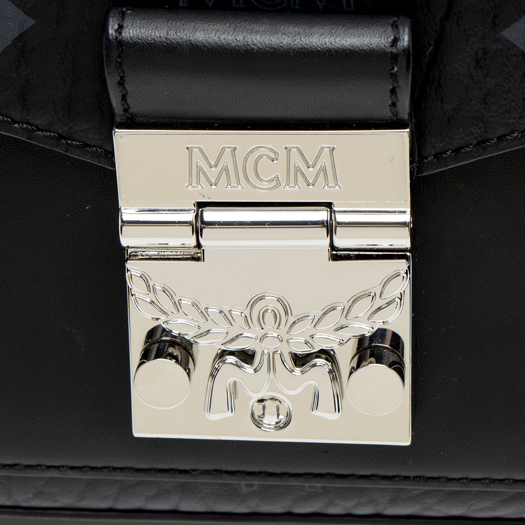 MCM Visetos Leather Millie Small Crossbody