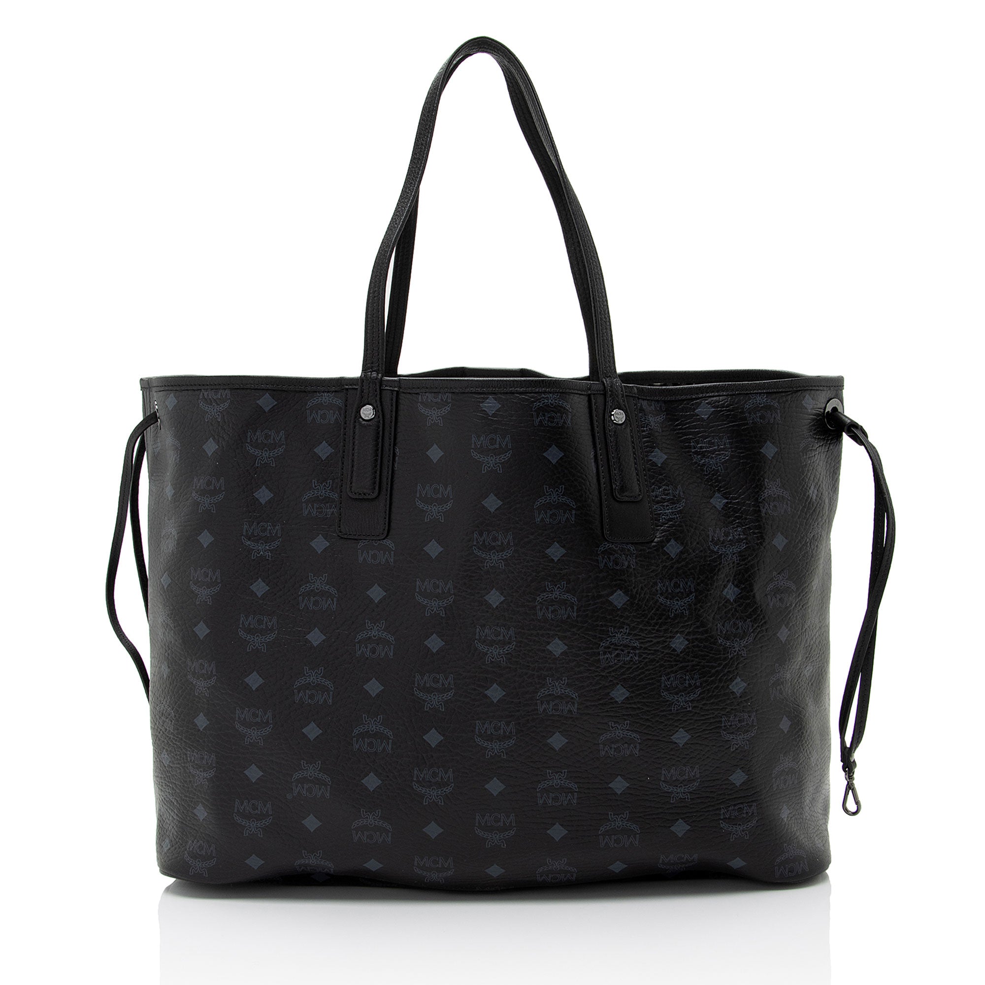 MCM Visetos Liz Reversible Large Shopper Tote with Pochette (SHF-rA95my)