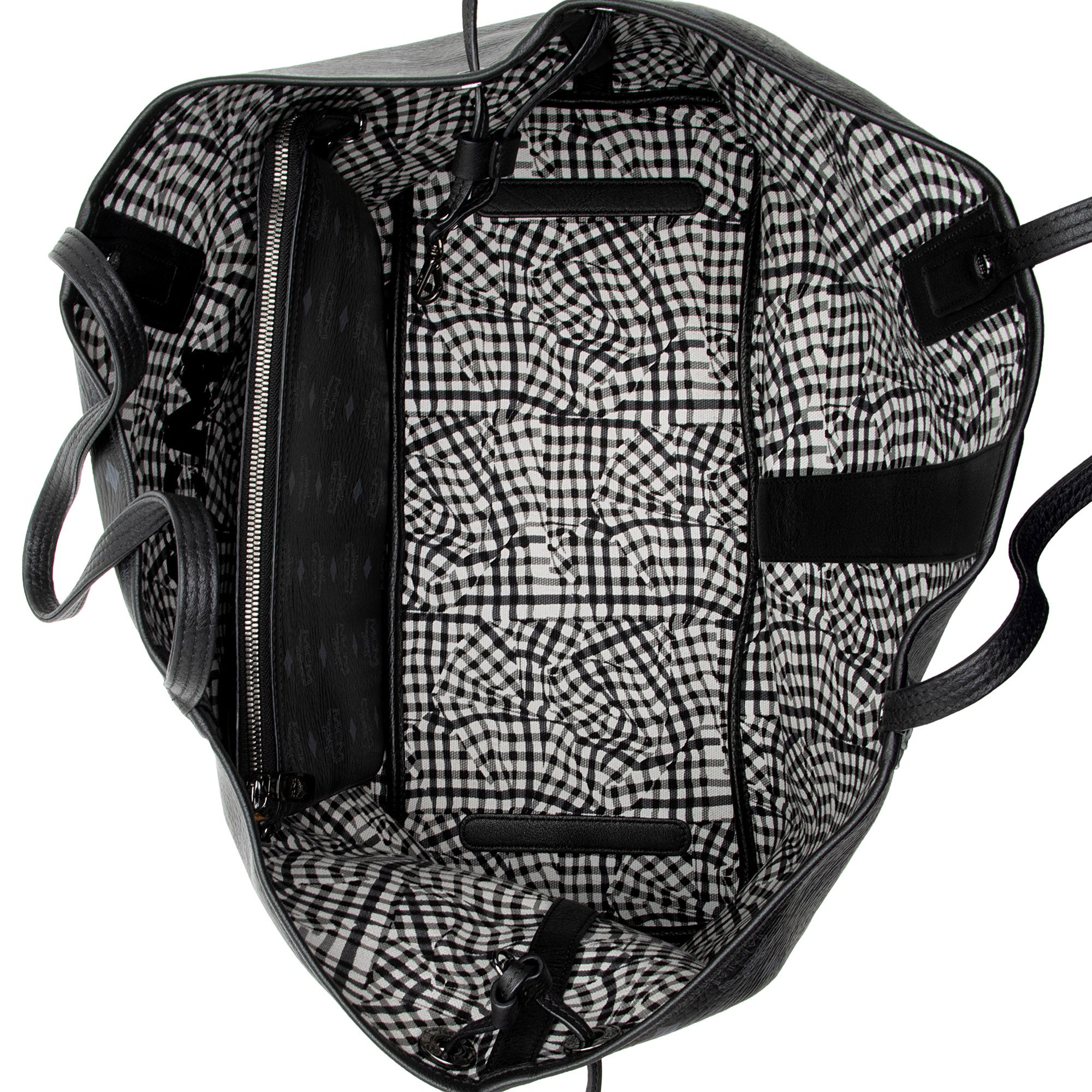 MCM Visetos Liz Reversible Large Shopper Tote with Pochette (SHF-rA95my)