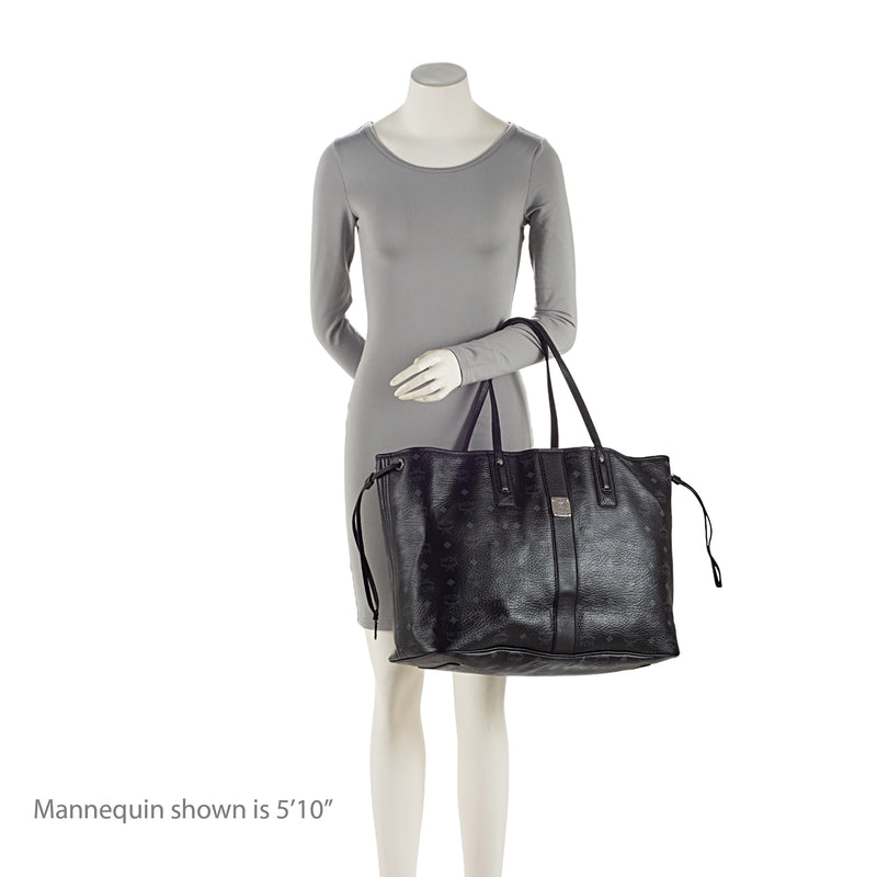 Mcm Liz Reversible Leather Tote Bag - White