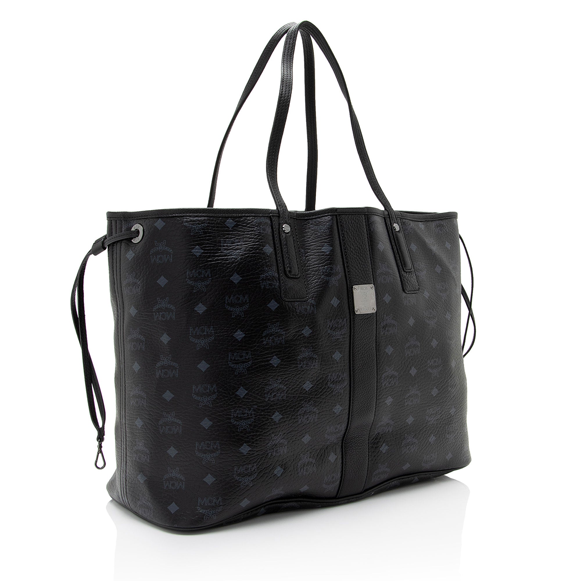 MCM Visetos Liz Reversible Large Shopper Tote with Pochette (SHF-rA95my)