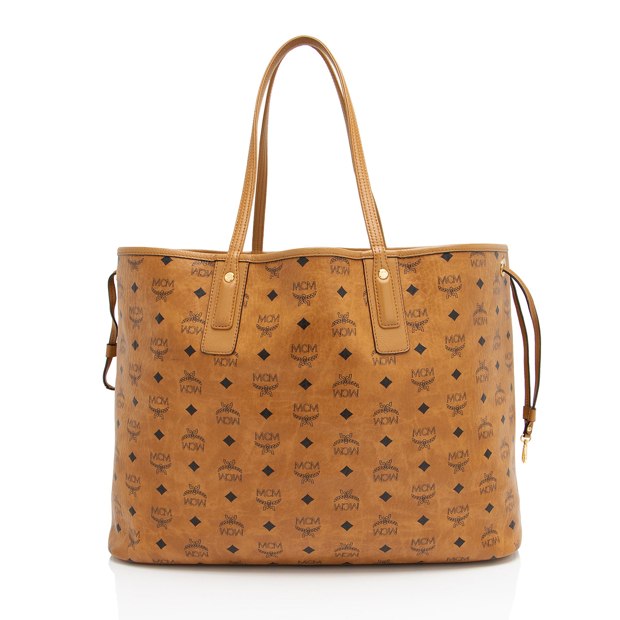 MCM Visetos Liz Reversible Large Shopper Tote