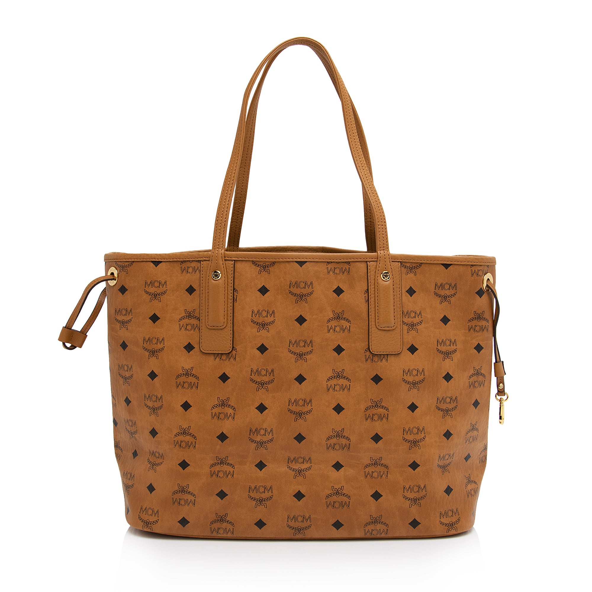 MCM Visetos Liz Reversible Medium Shopper Tote (SHF-ZLzcBE)