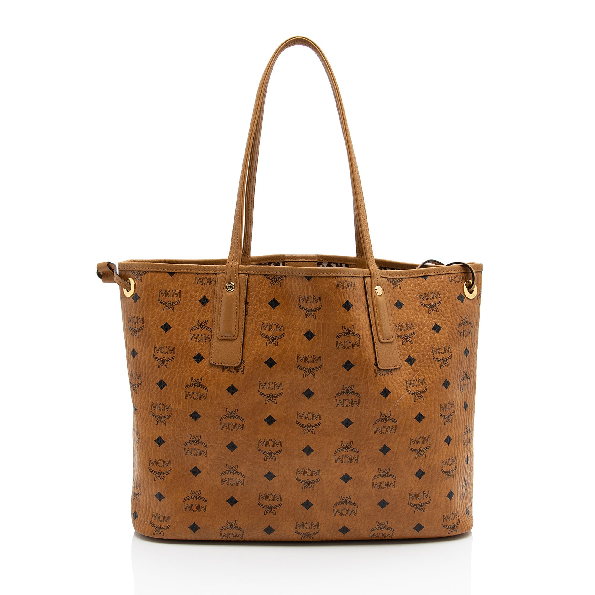MCM Visetos Liz Reversible Medium Shopper Tote (SHF-pxGYXp)
