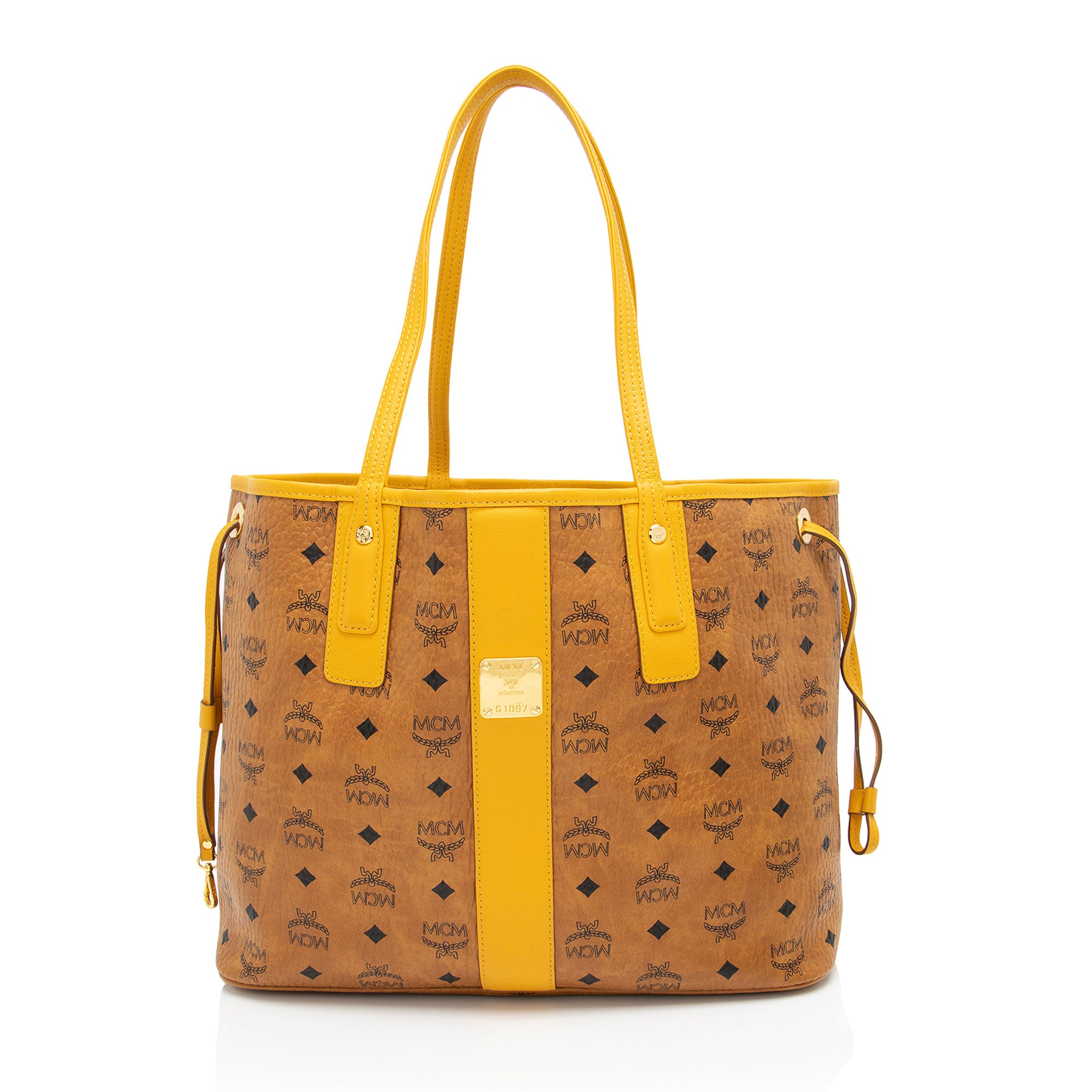 MCM Visetos Liz Reversible Medium Shopper Tote