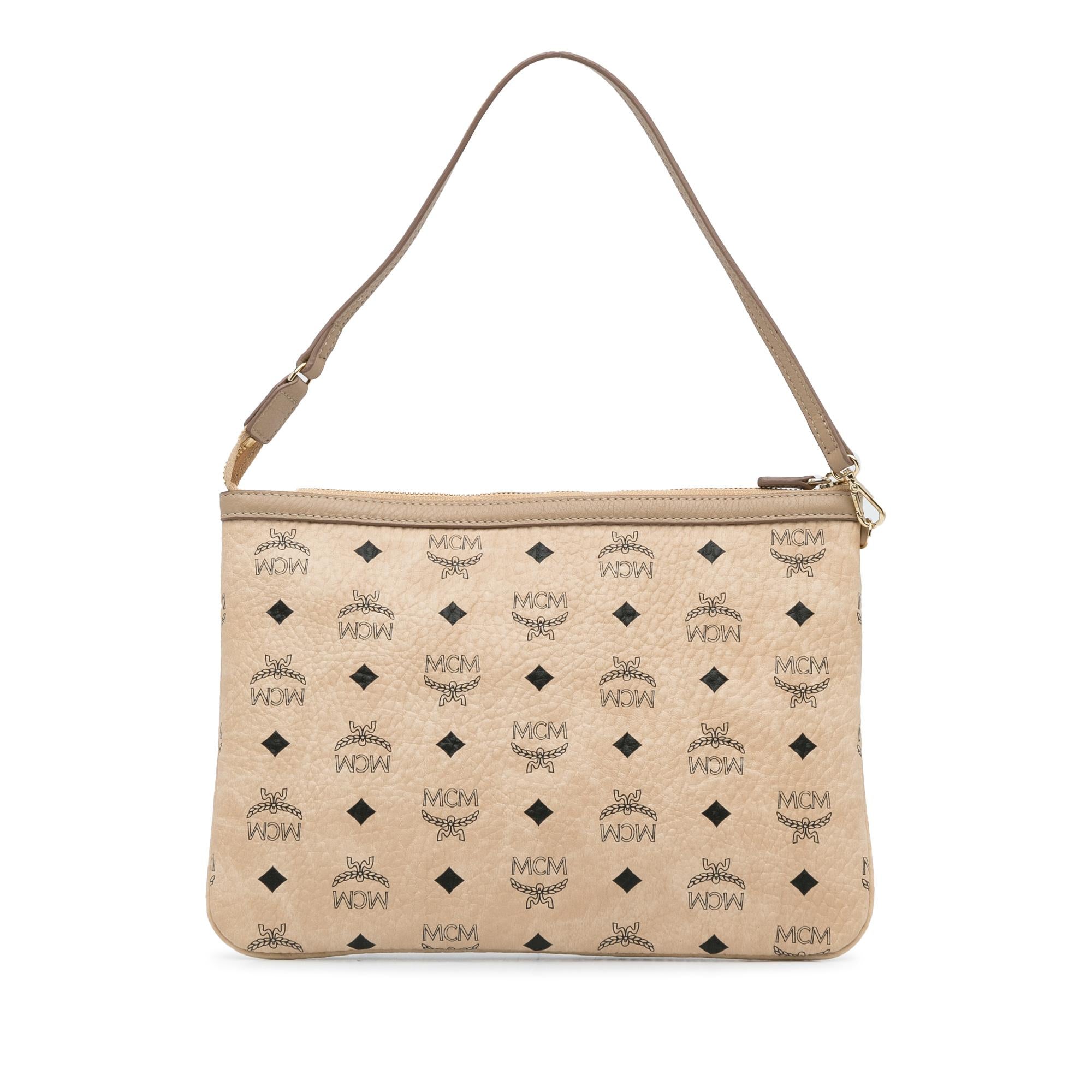 MCM Visetos Liz Shopper Tote Pouch (SHG-N8tfp1)