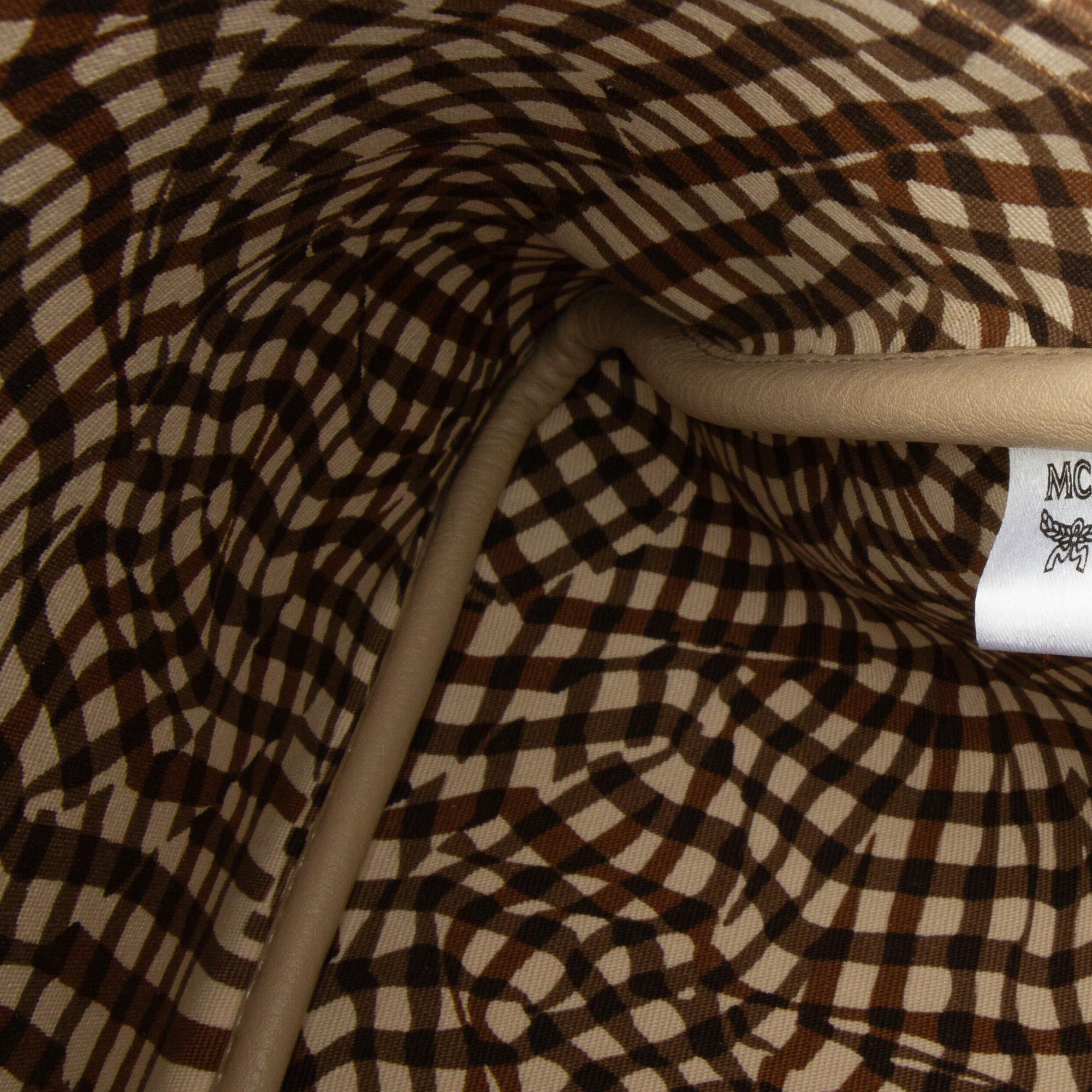 MCM Visetos Liz Shopper Tote Pouch (SHG-N8tfp1)