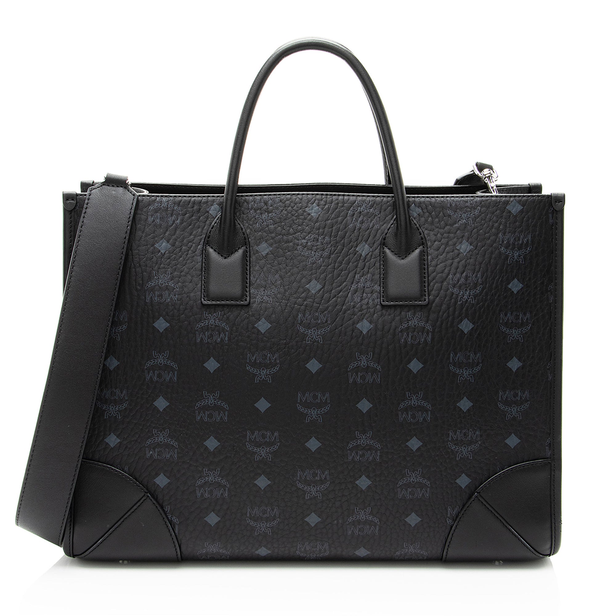 MCM Visetos Munchen Large Tote