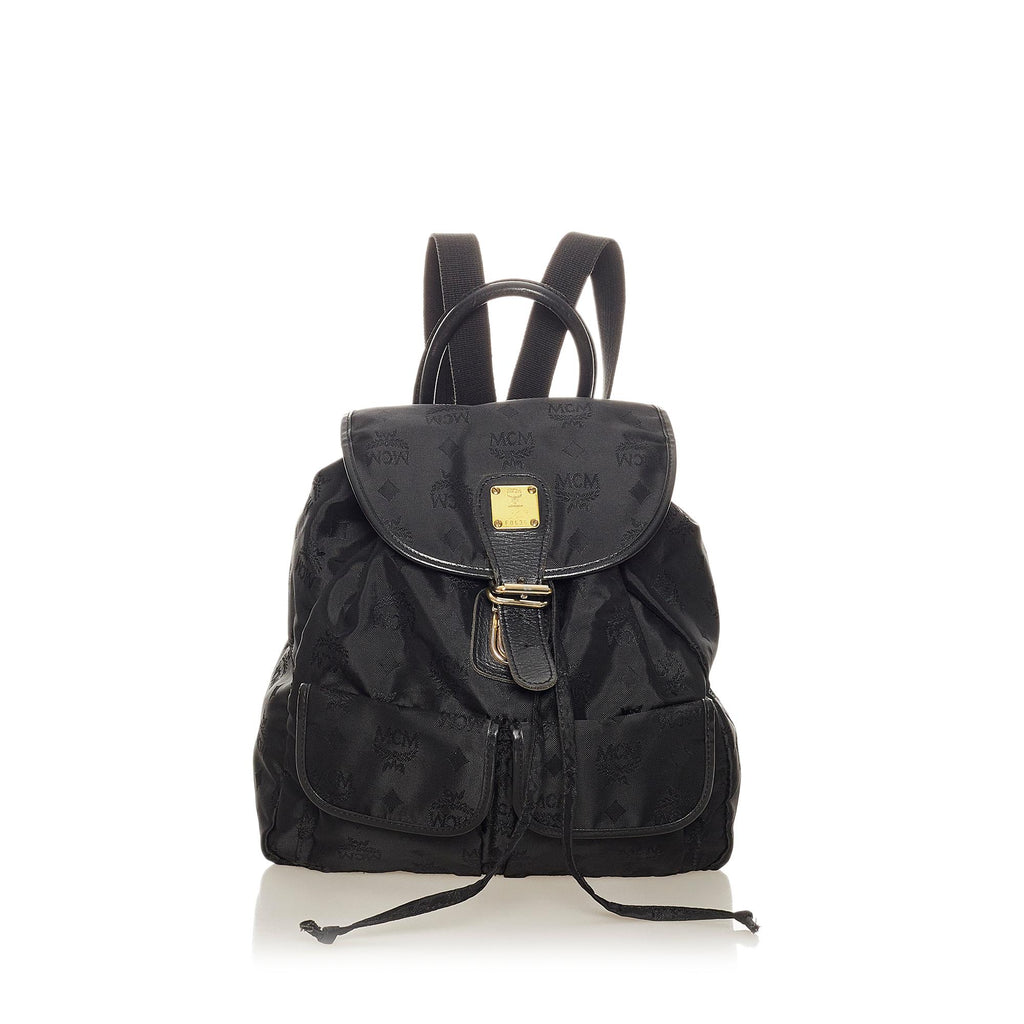 mcm nylon backpack